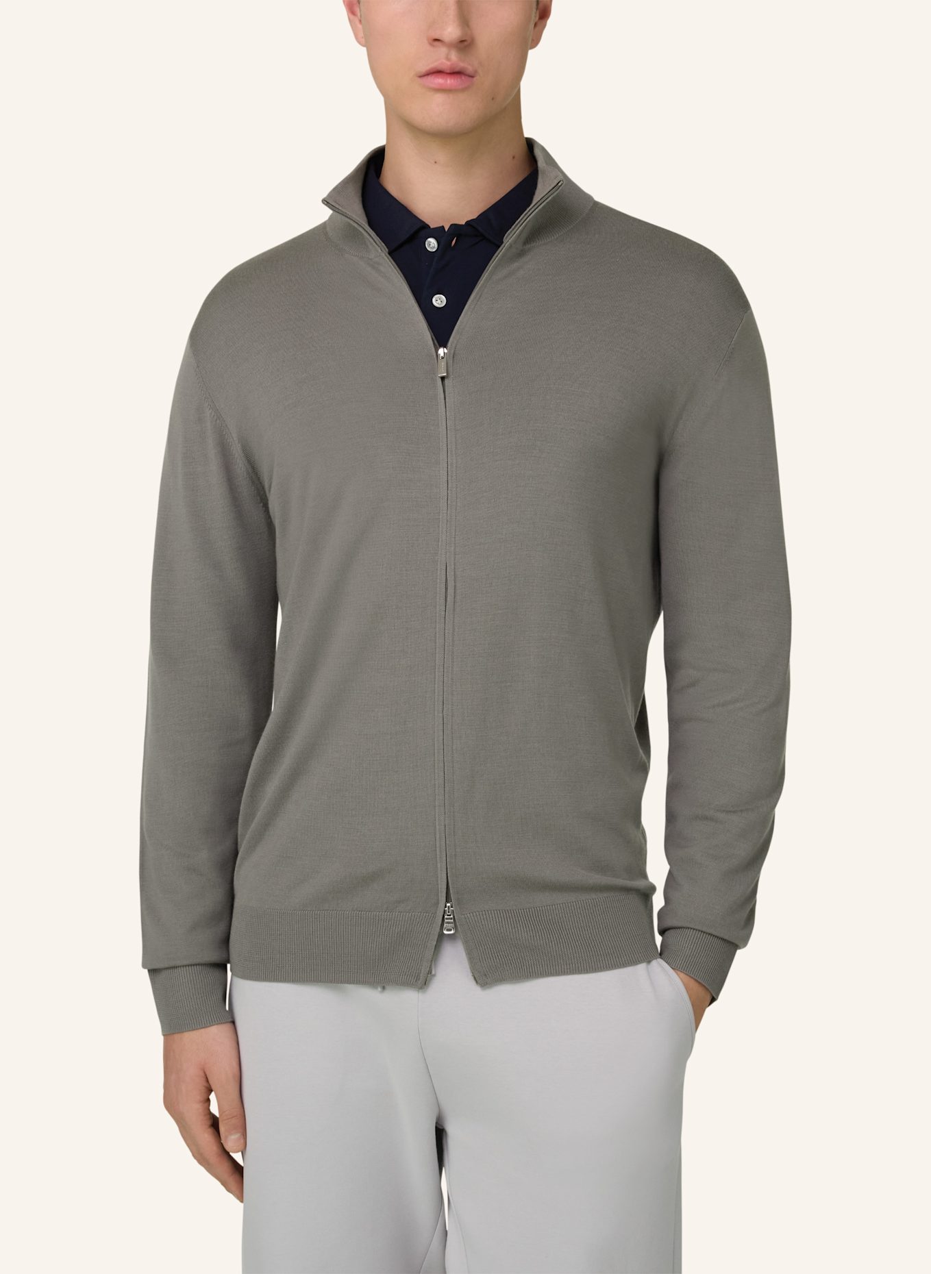 BOGGI MILANO Pullover: BRAUN