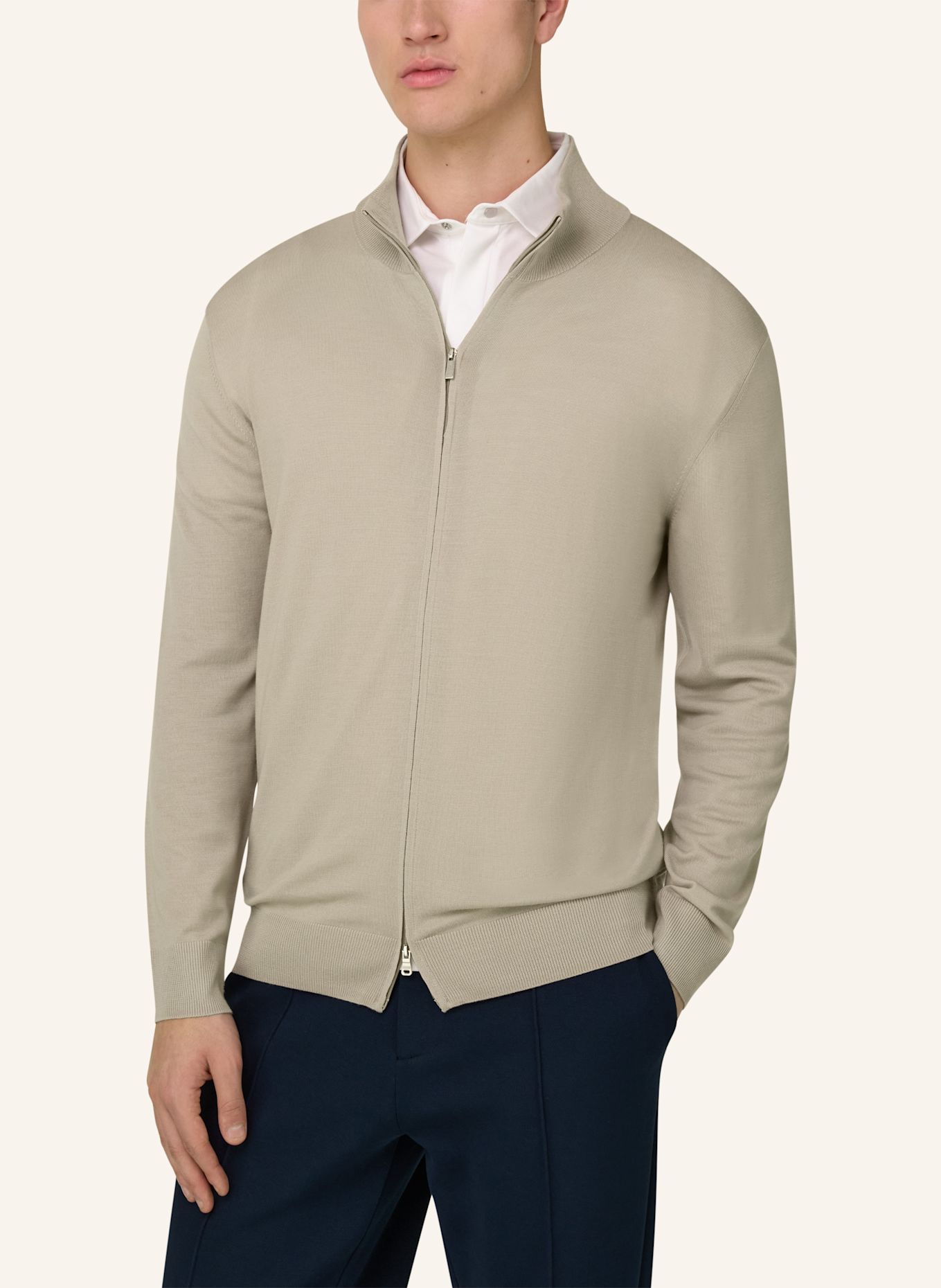 BOGGI MILANO Pullover: BRAUN