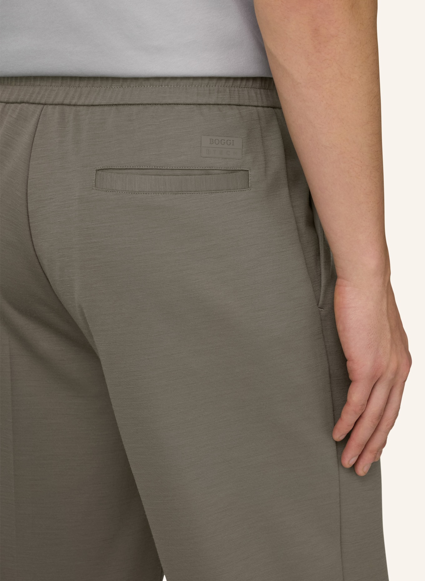 BOGGI MILANO Sweatpants: DUNKELGRAU