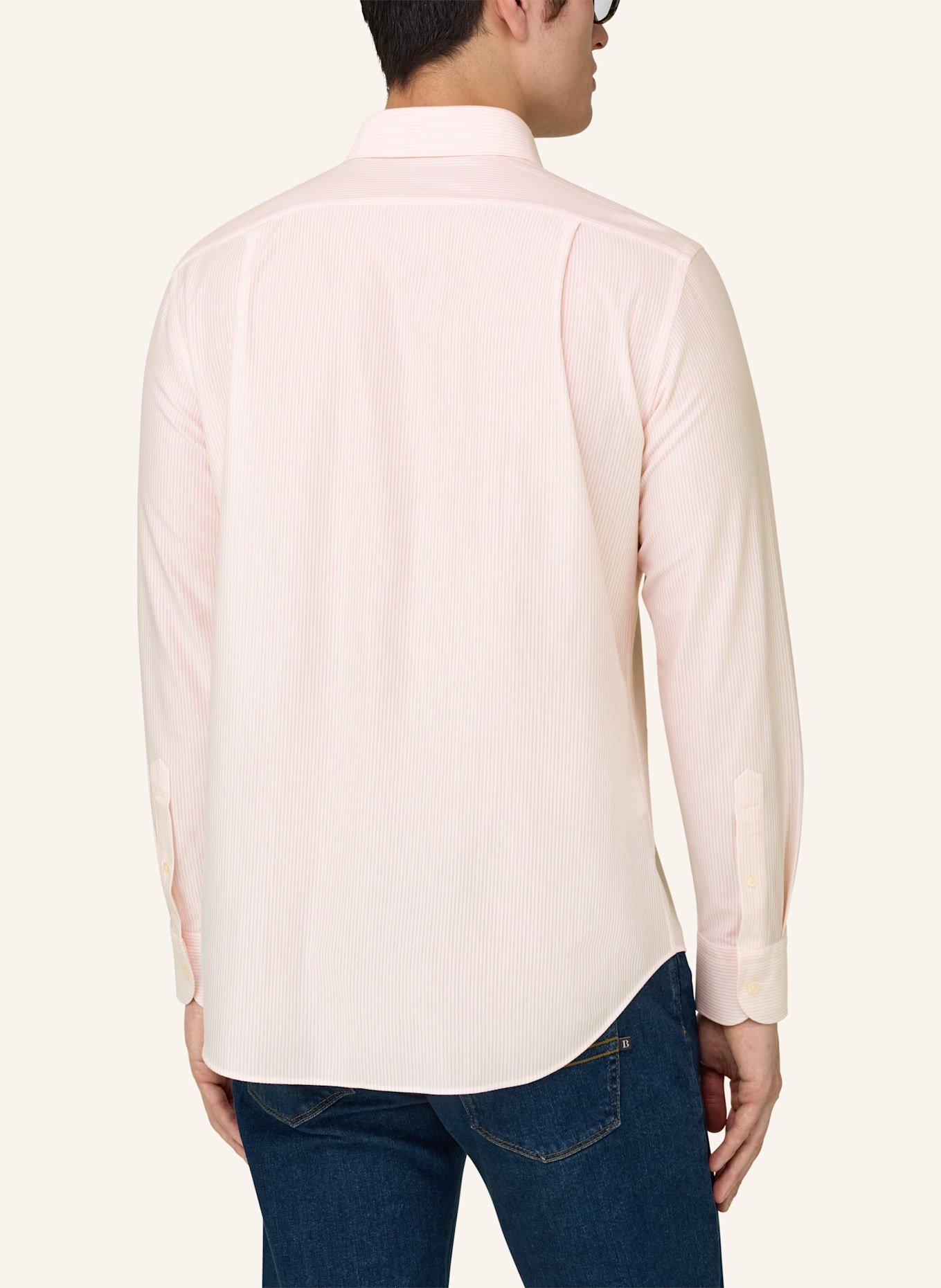 BOGGI MILANO Jerseyhemd Regular Fit: PINK