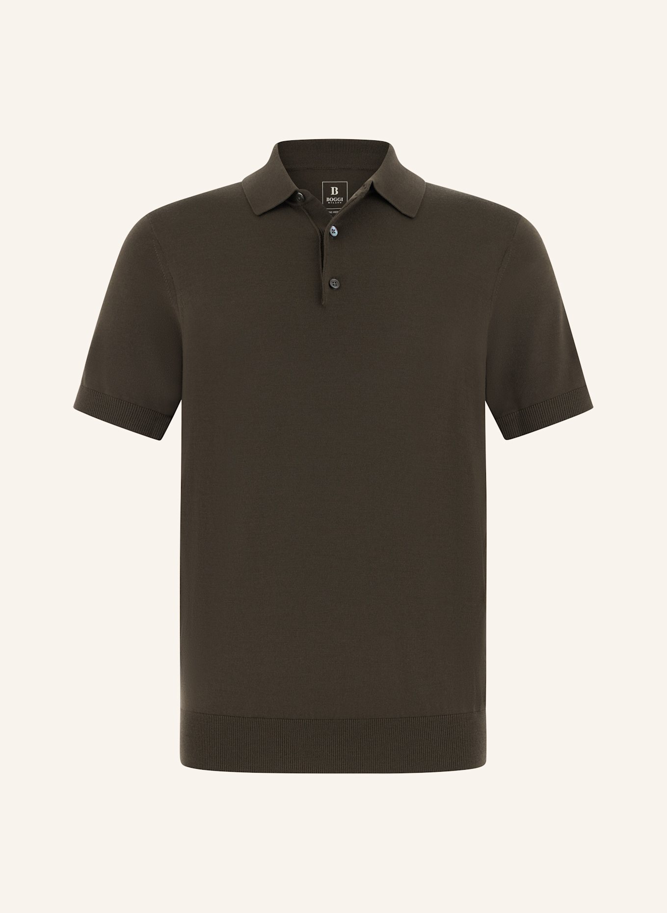 BOGGI MILANO Pullover: DUNKELBRAUN