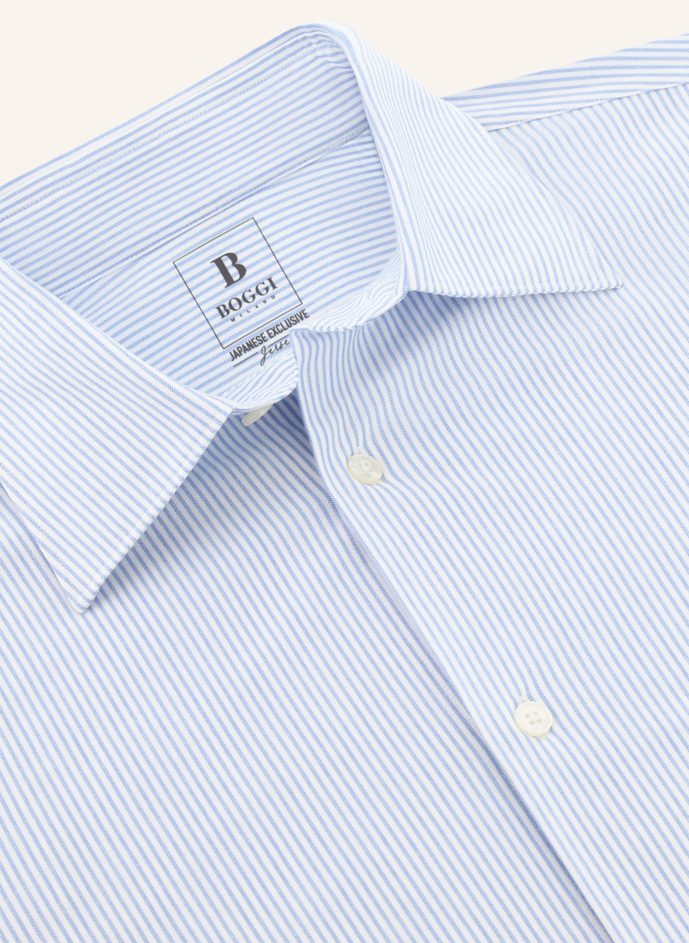 BOGGI MILANO Jerseyhemd Regular Fit: HELLBLAU