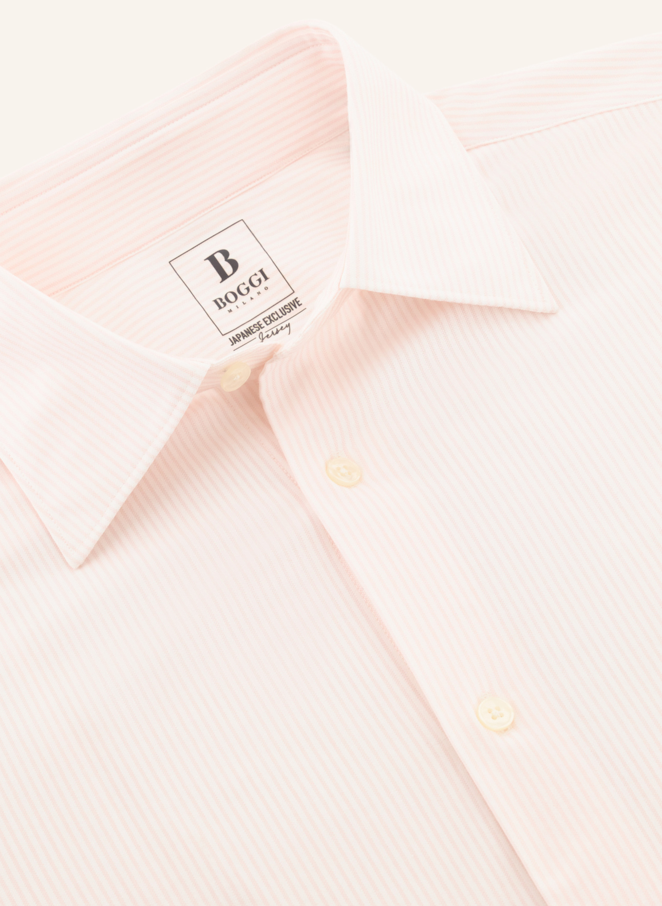 BOGGI MILANO Jerseyhemd Regular Fit: PINK