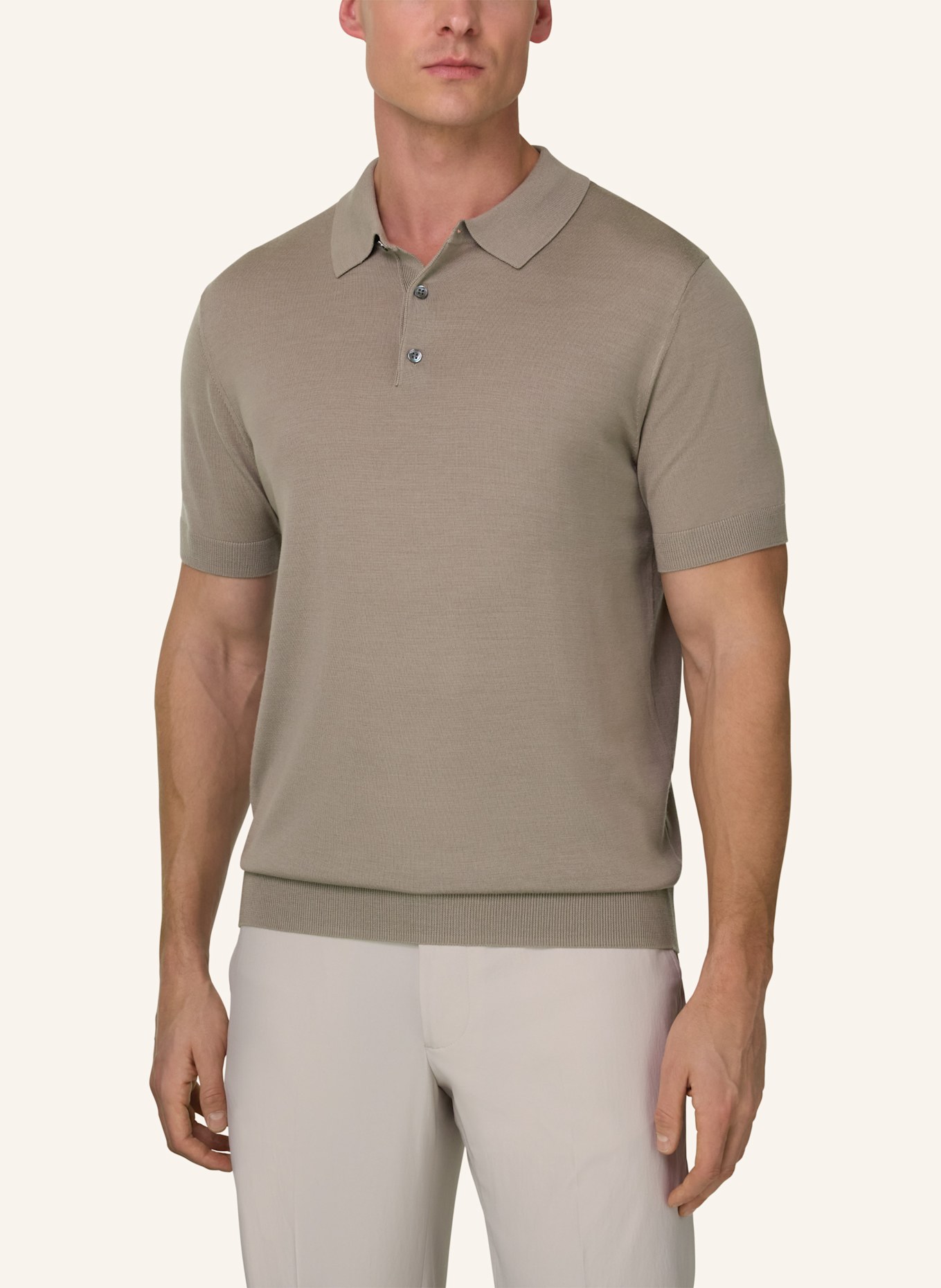 BOGGI MILANO Pullover: BEIGE