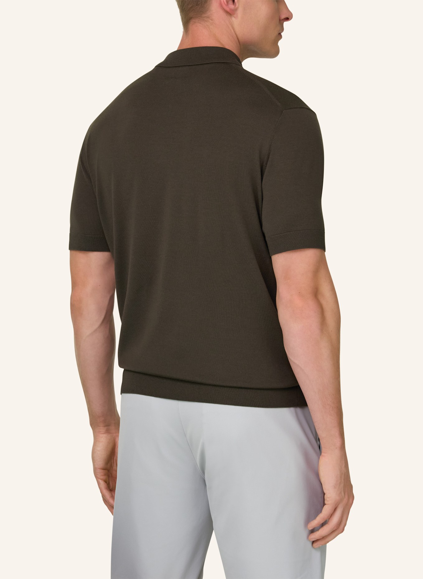 BOGGI MILANO Pullover: DUNKELBRAUN