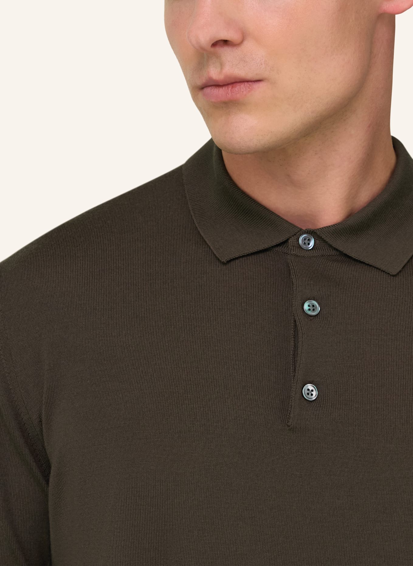 BOGGI MILANO Pullover: DUNKELBRAUN