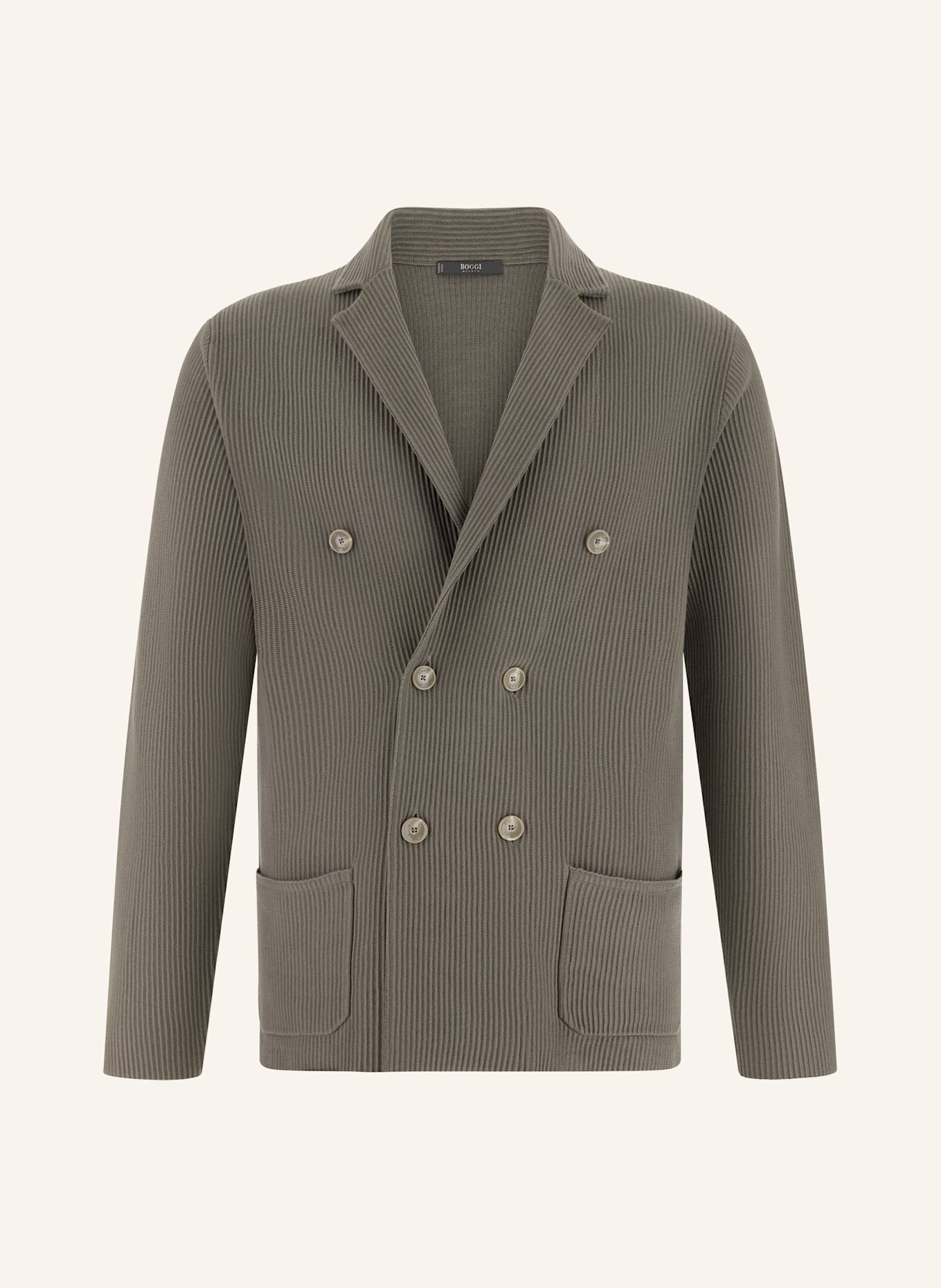 BOGGI MILANO Stricksakko: BRAUN