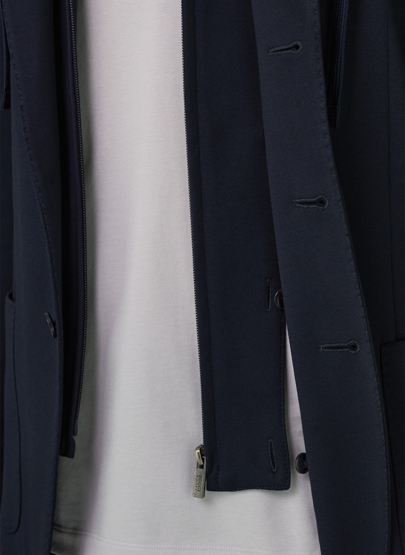 BOGGI MILANO Sweat-Sakko: DUNKELBLAU