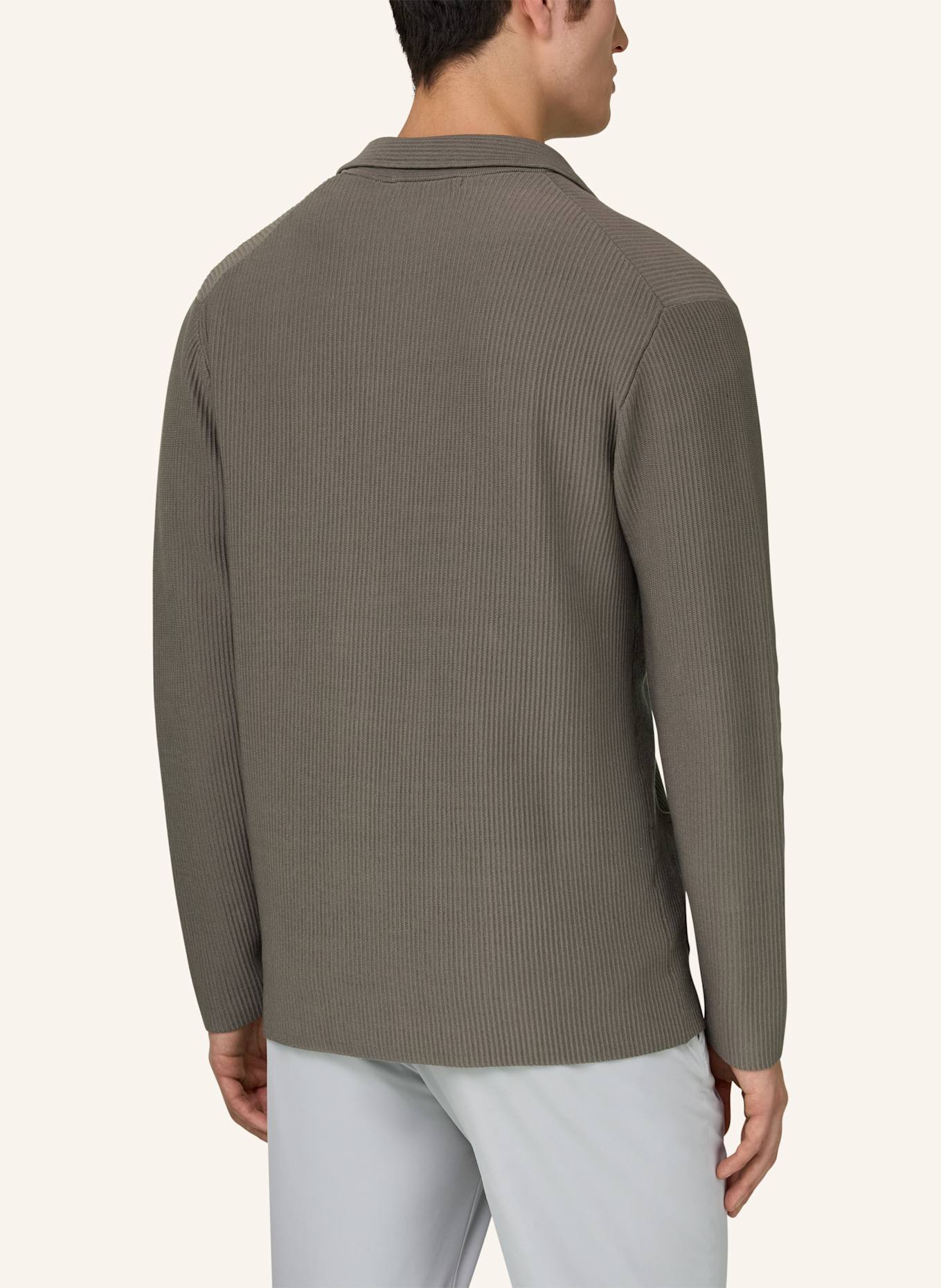 BOGGI MILANO Stricksakko: BRAUN