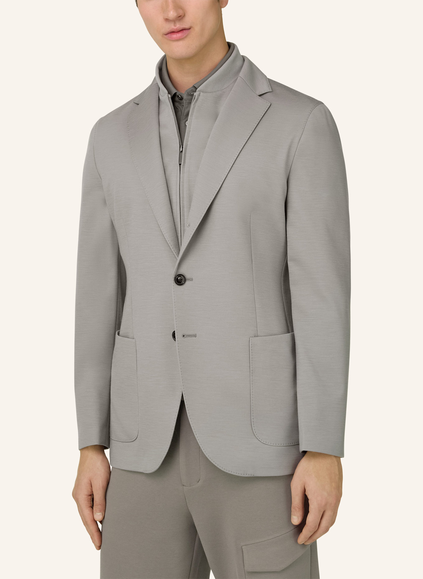 BOGGI MILANO Sweat-Sakko: GRAU