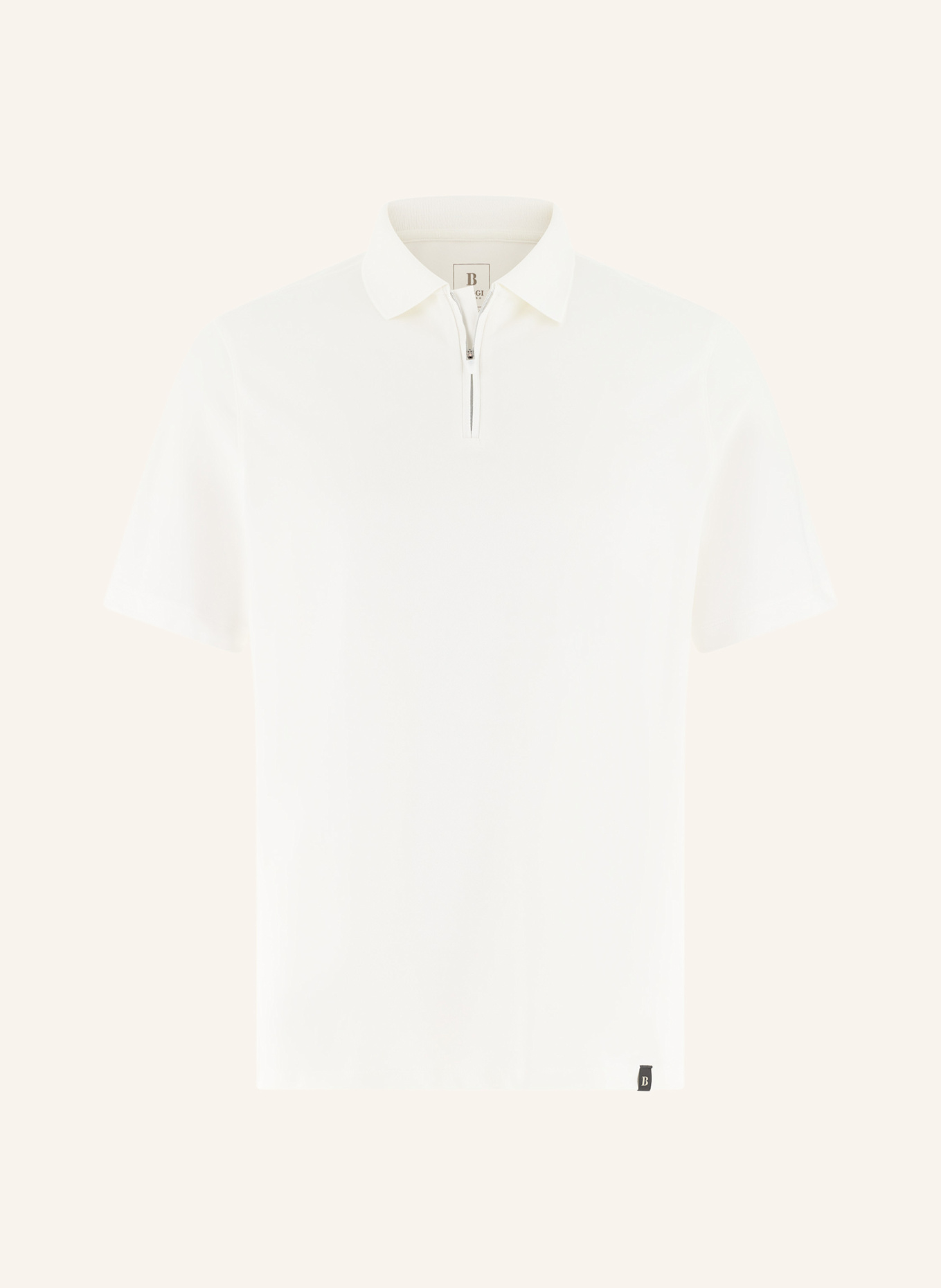 BOGGI MILANO Piqué-Poloshirt: WEISS