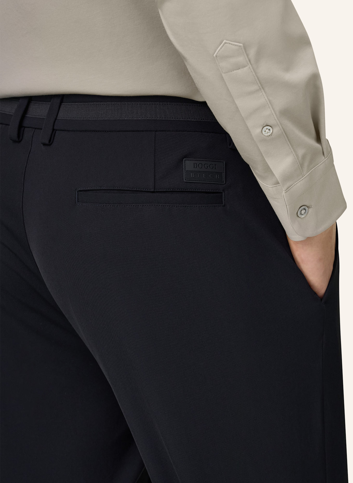 BOGGI MILANO Cordhose: BLAU