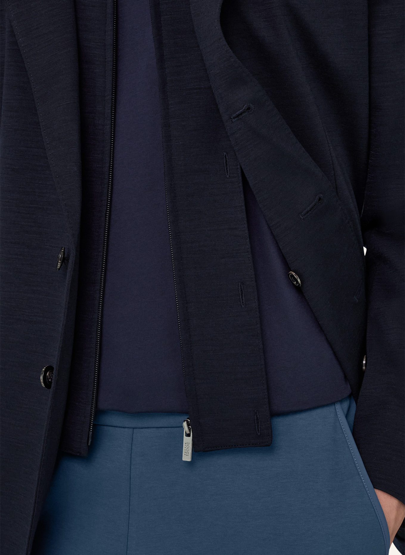 BOGGI MILANO Sweat-Sakko: DUNKELBLAU