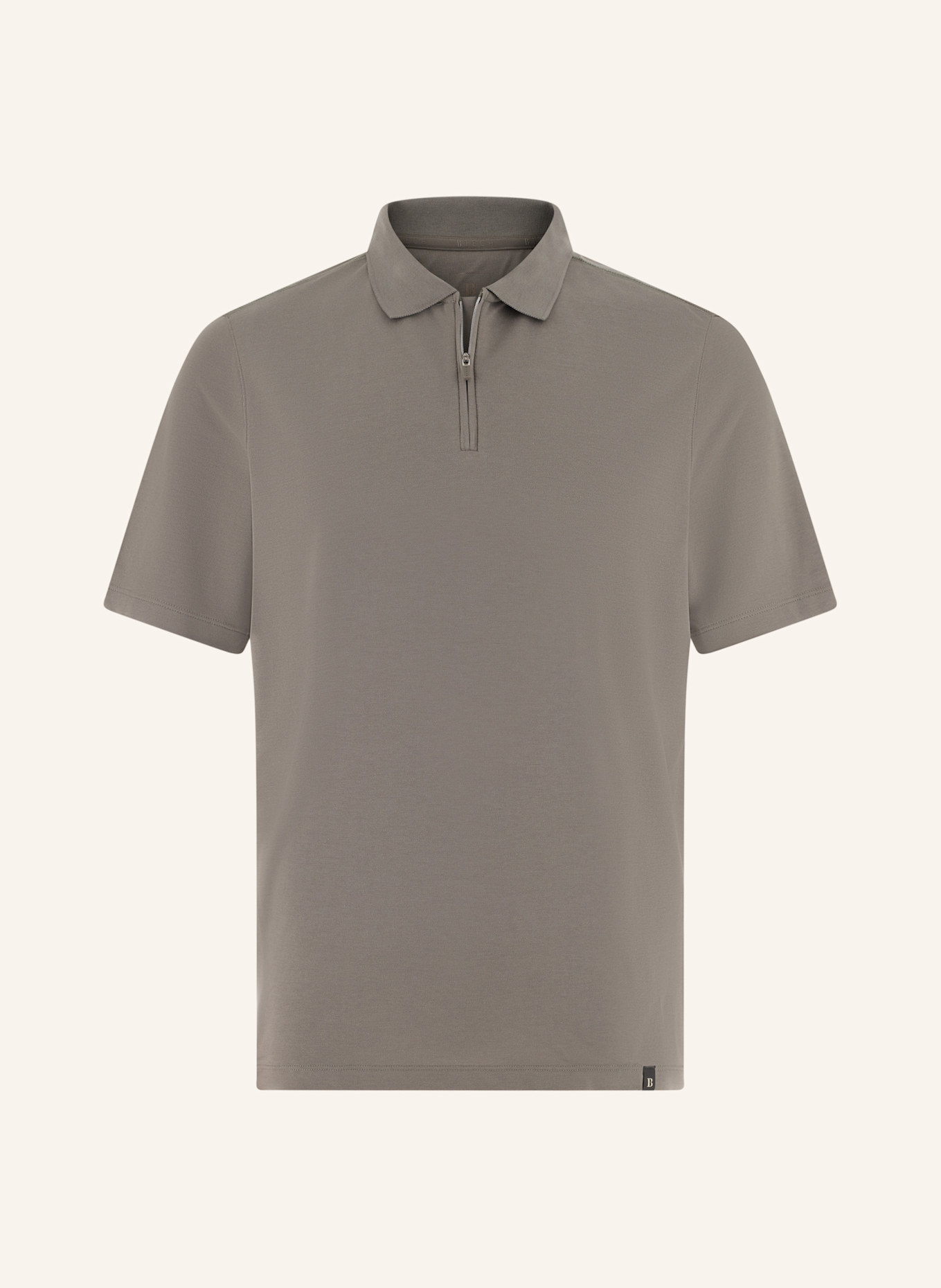 BOGGI MILANO Piqué-Poloshirt: BRAUN