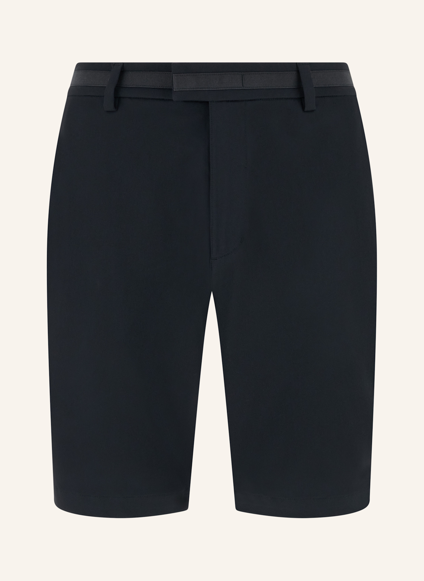 BOGGI MILANO Leinenshorts: BLAU