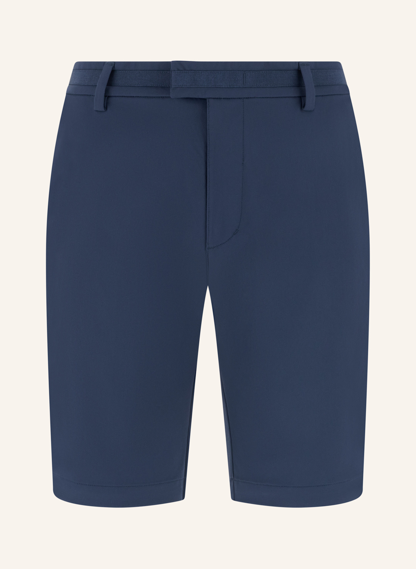 BOGGI MILANO Leinenshorts: BLAU