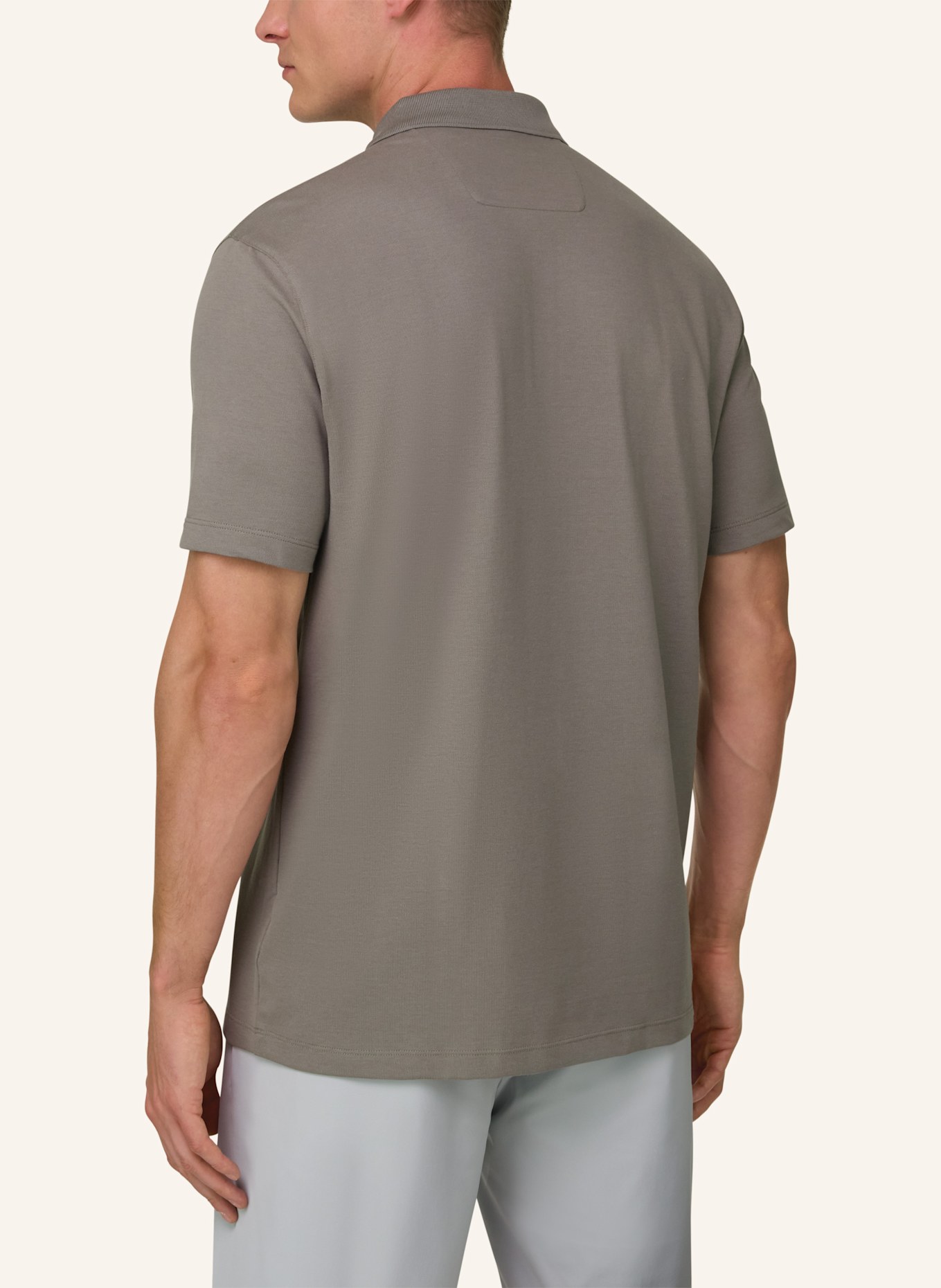 BOGGI MILANO Piqué-Poloshirt: BRAUN