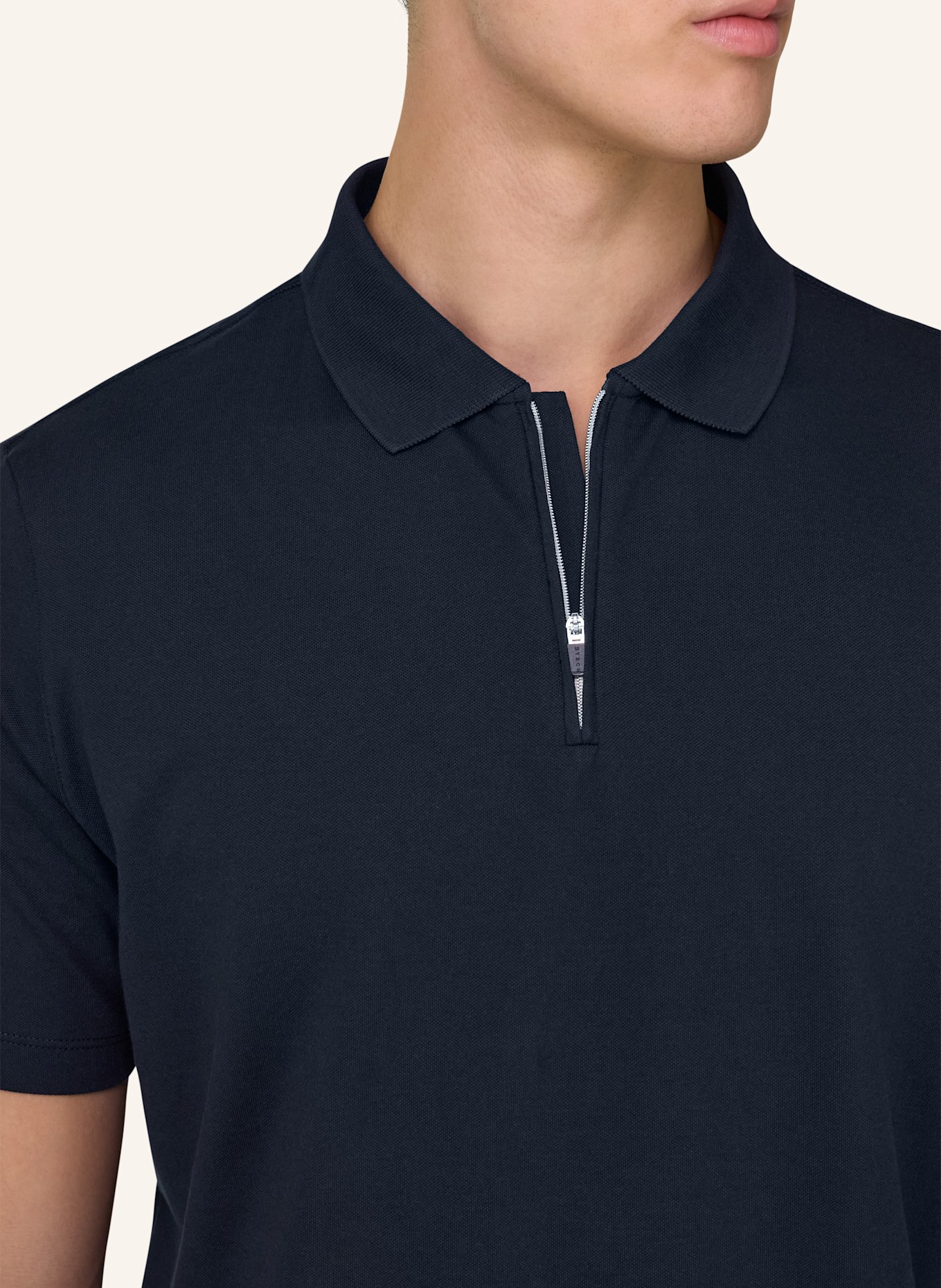 BOGGI MILANO Piqué-Poloshirt: BLAU