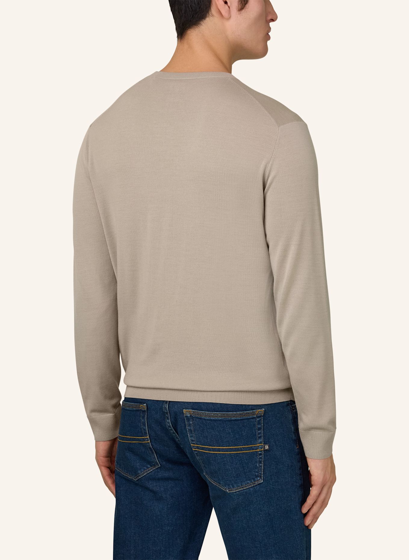 BOGGI MILANO Pullover: BRAUN