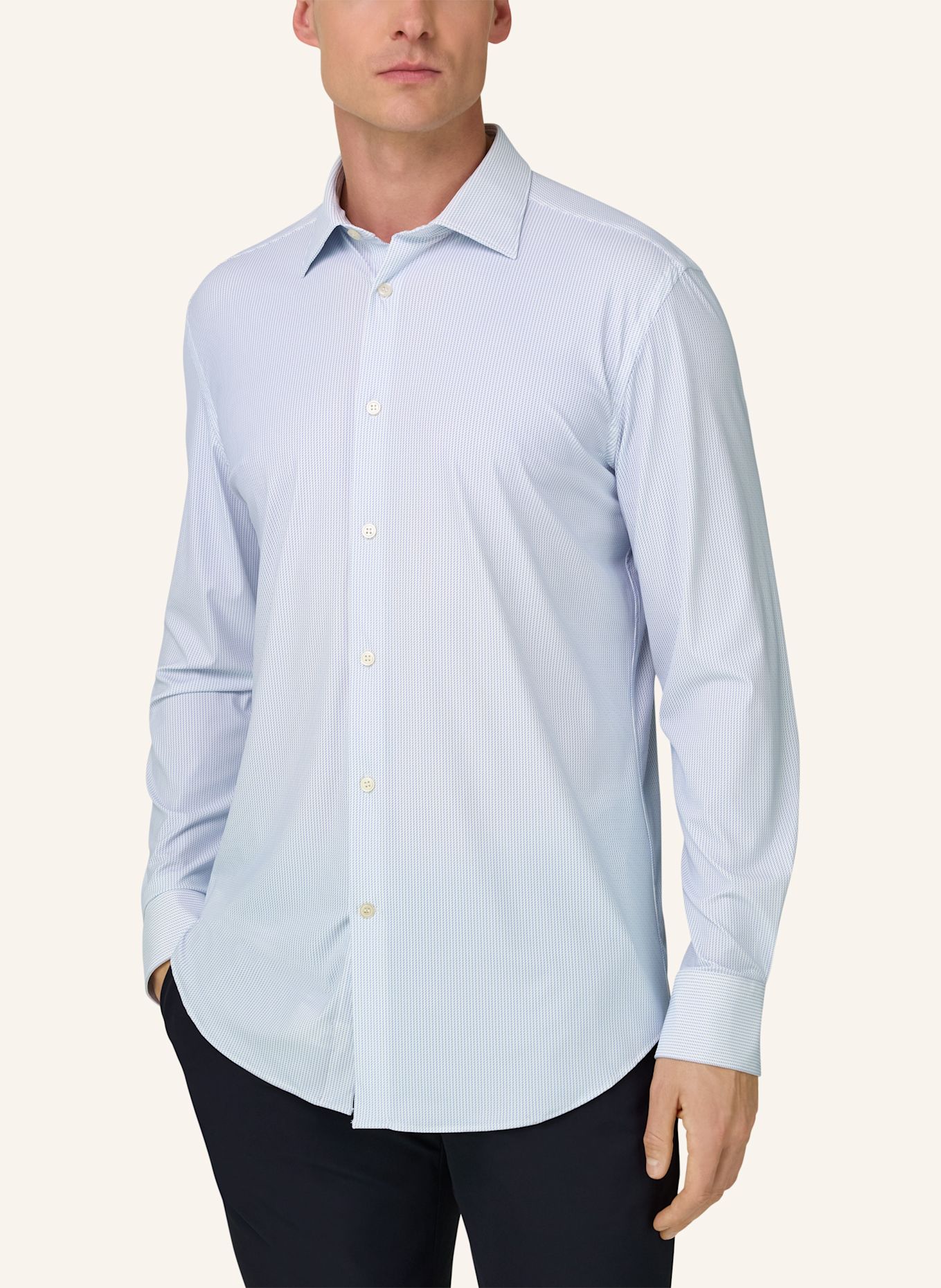 BOGGI MILANO Overshirt: HELLBLAU