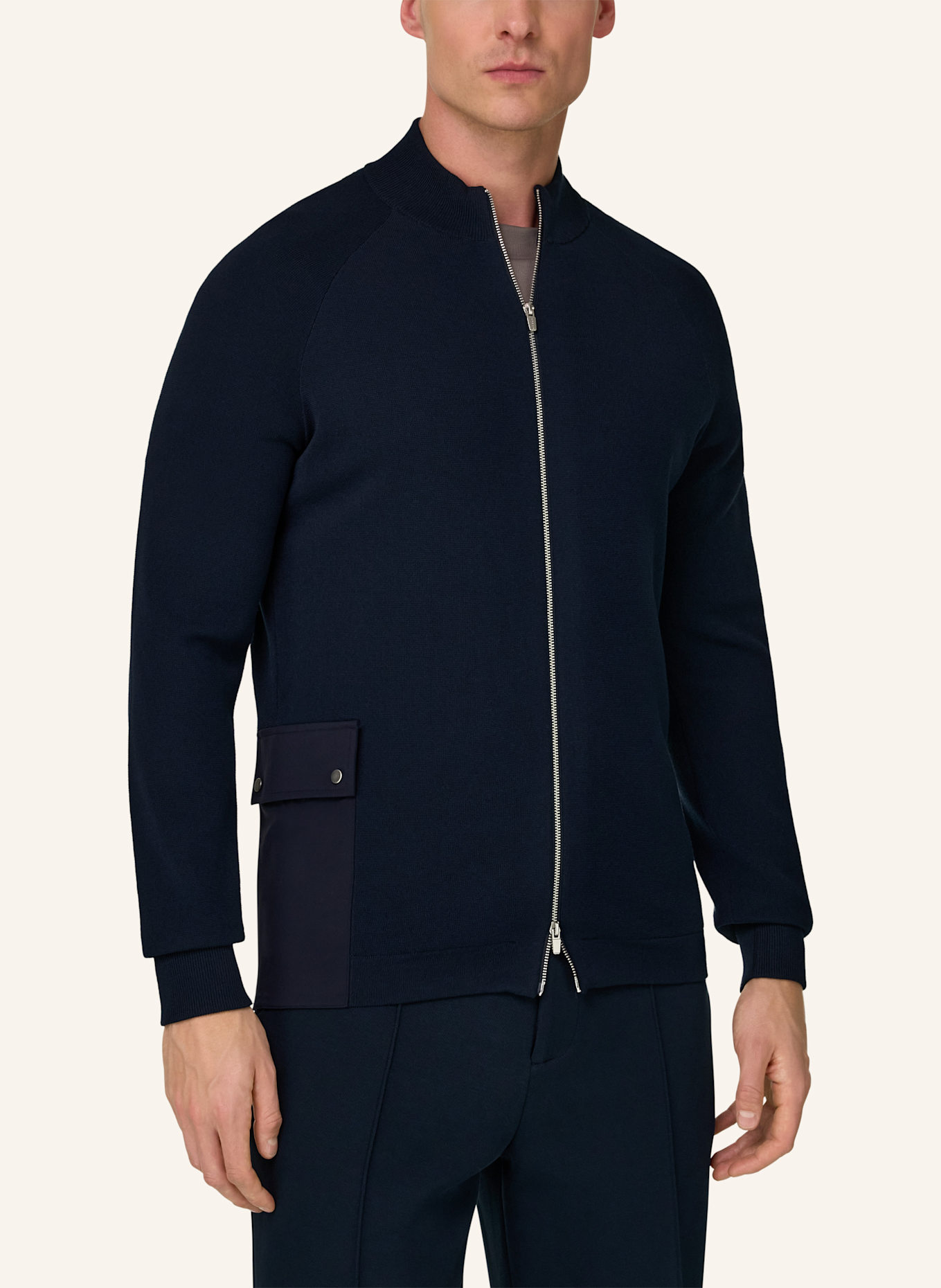 BOGGI MILANO Pullover: BLAU