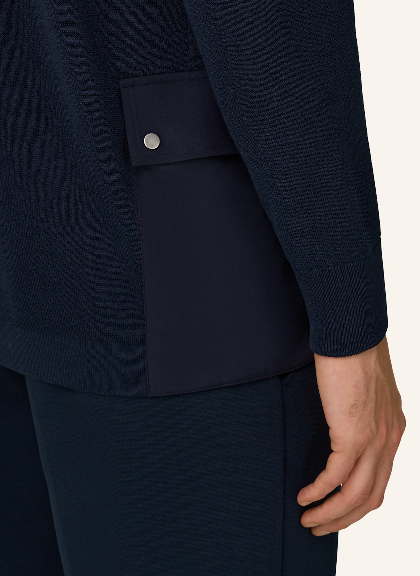 BOGGI MILANO Pullover: BLAU