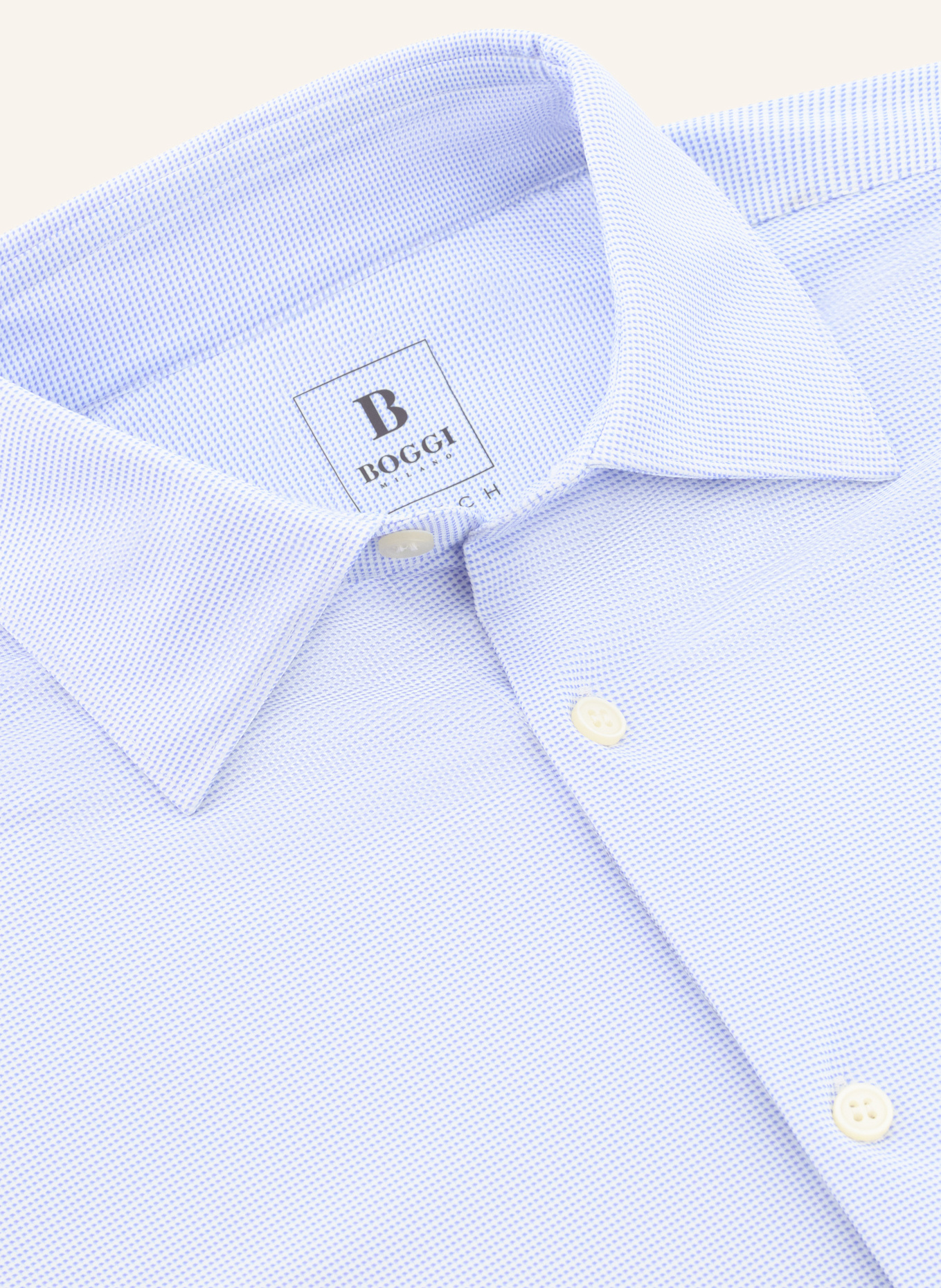 BOGGI MILANO Overshirt: HELLBLAU