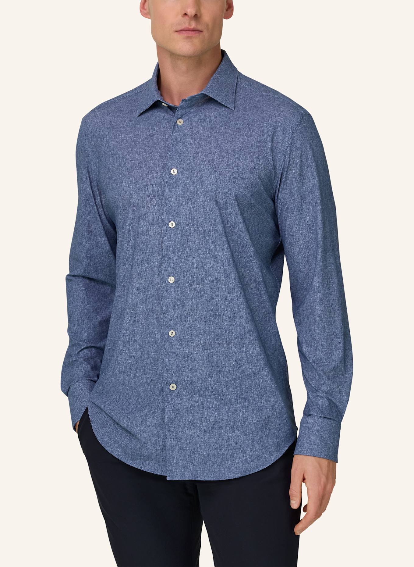 BOGGI MILANO Overshirt: BLAU
