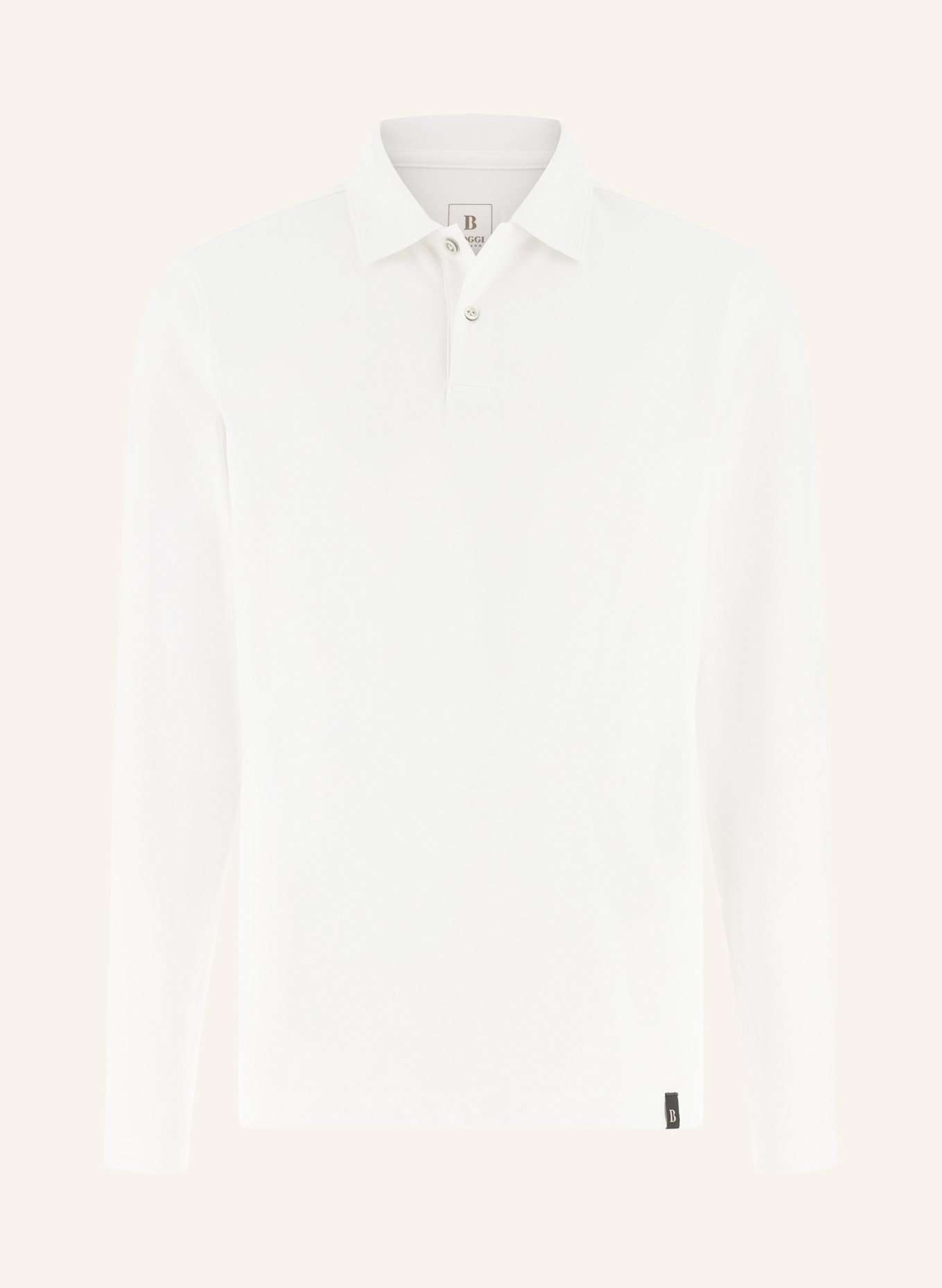 BOGGI MILANO Jersey-Poloshirt: WEISS
