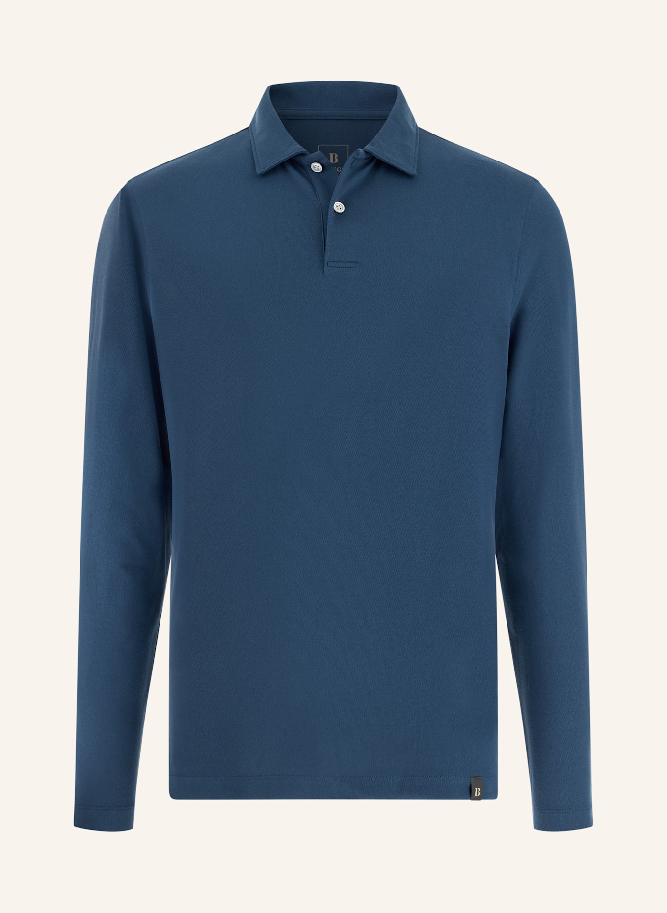 BOGGI MILANO Jersey-Poloshirt: BLAU