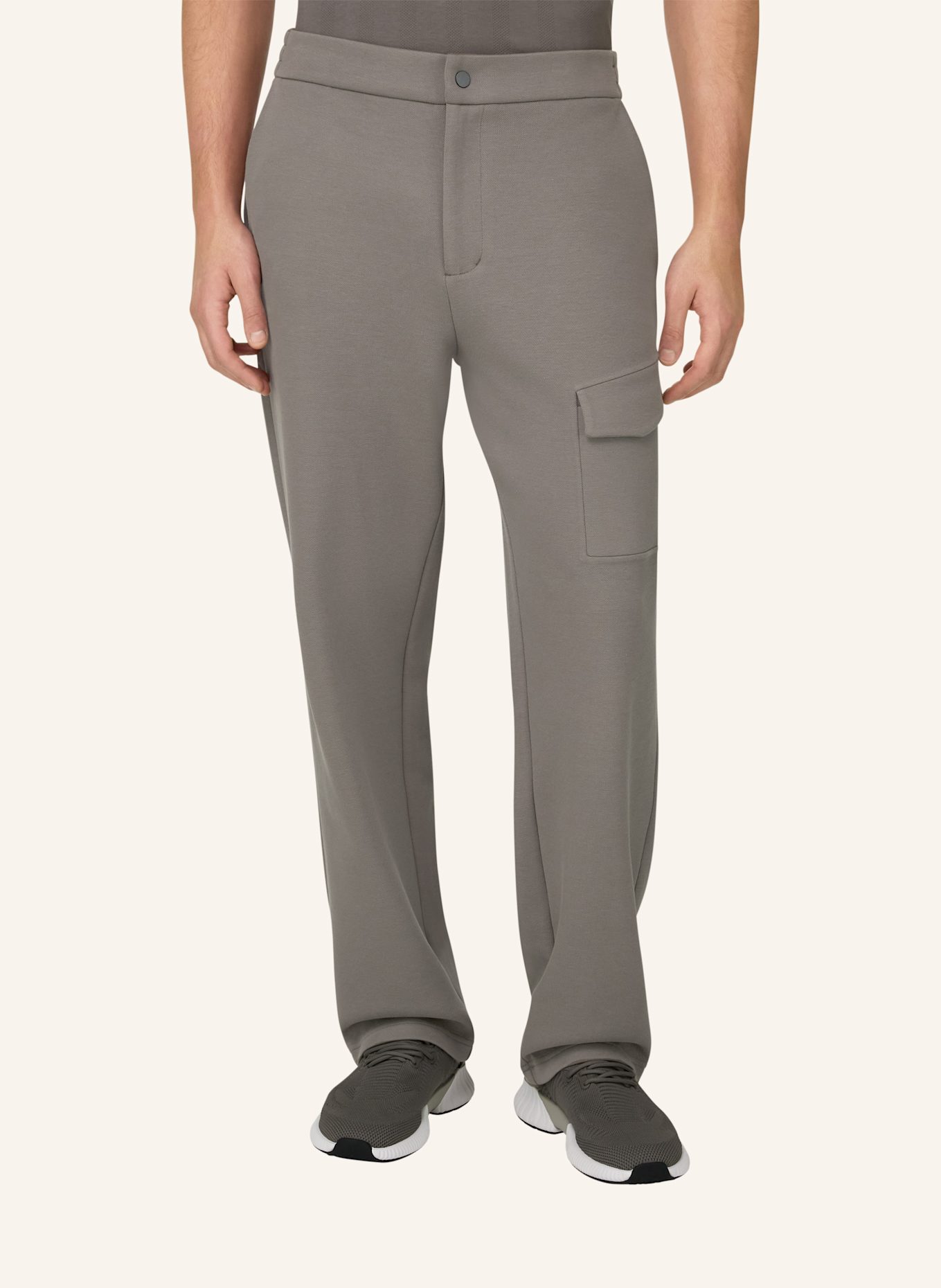 BOGGI MILANO Sweatpants: DUNKELGRAU
