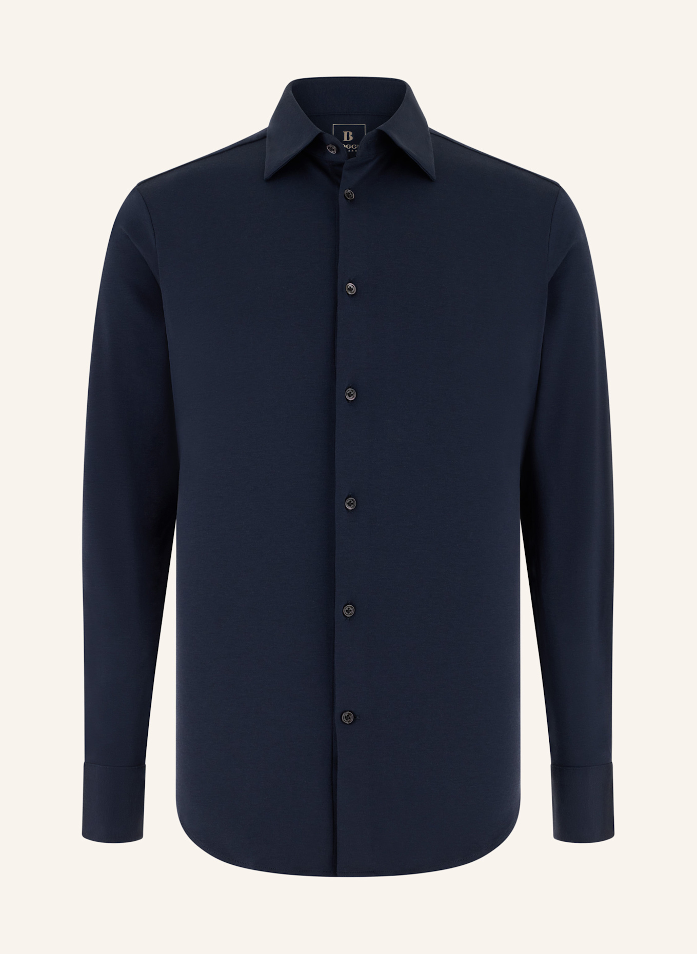 BOGGI MILANO Jerseyhemd Regular Fit: BLAU