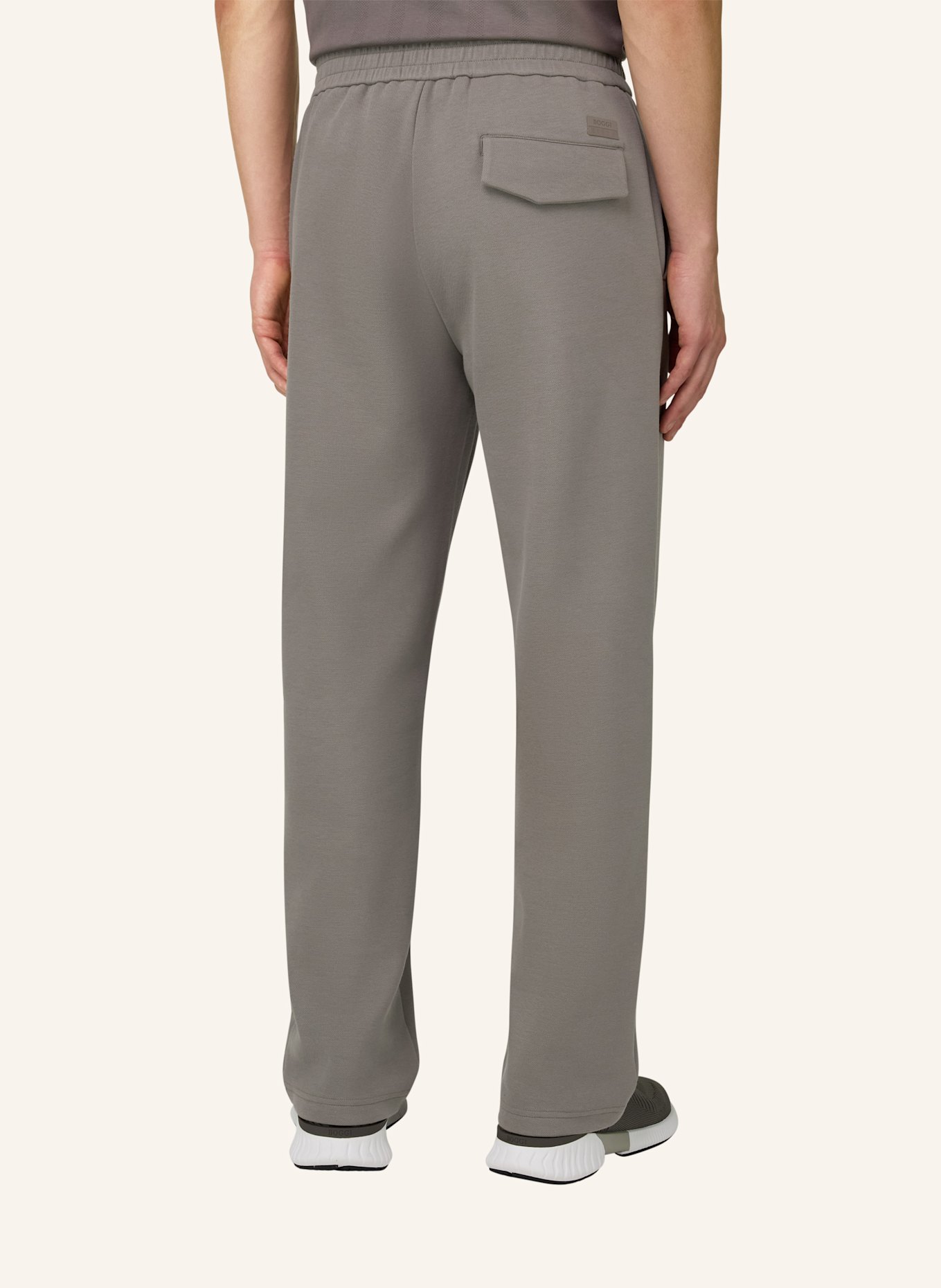 BOGGI MILANO Sweatpants: DUNKELGRAU