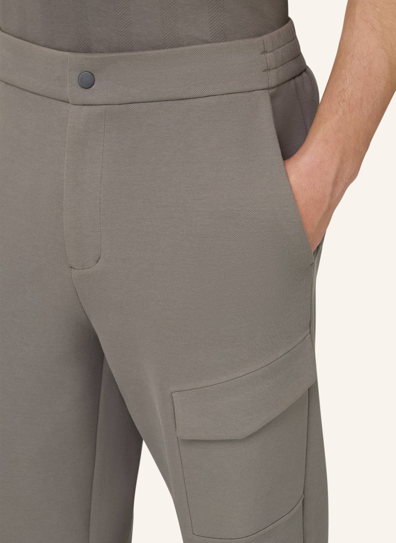 BOGGI MILANO Sweatpants: DUNKELGRAU