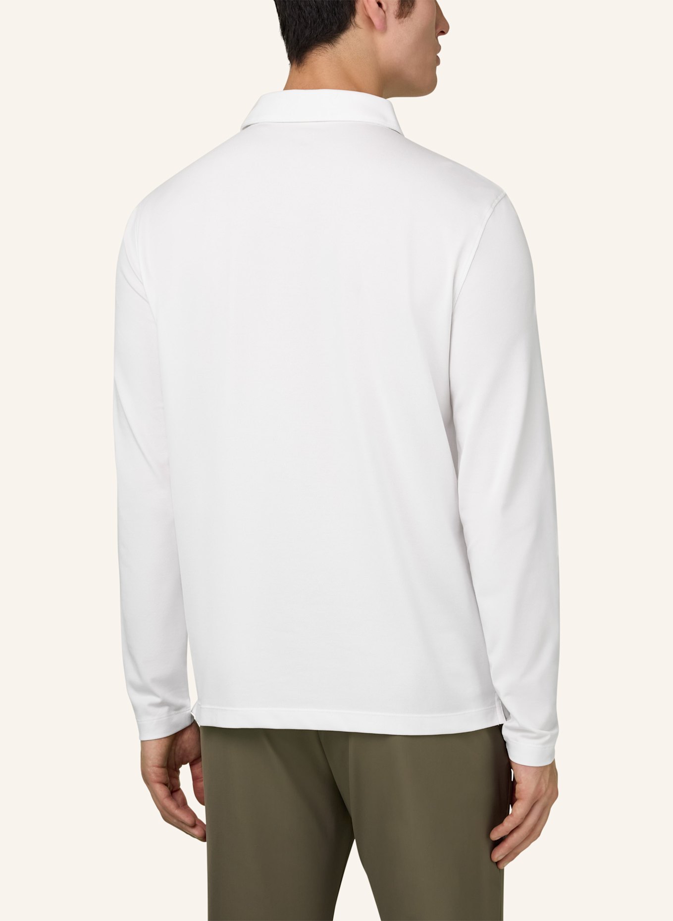 BOGGI MILANO Jersey-Poloshirt: WEISS