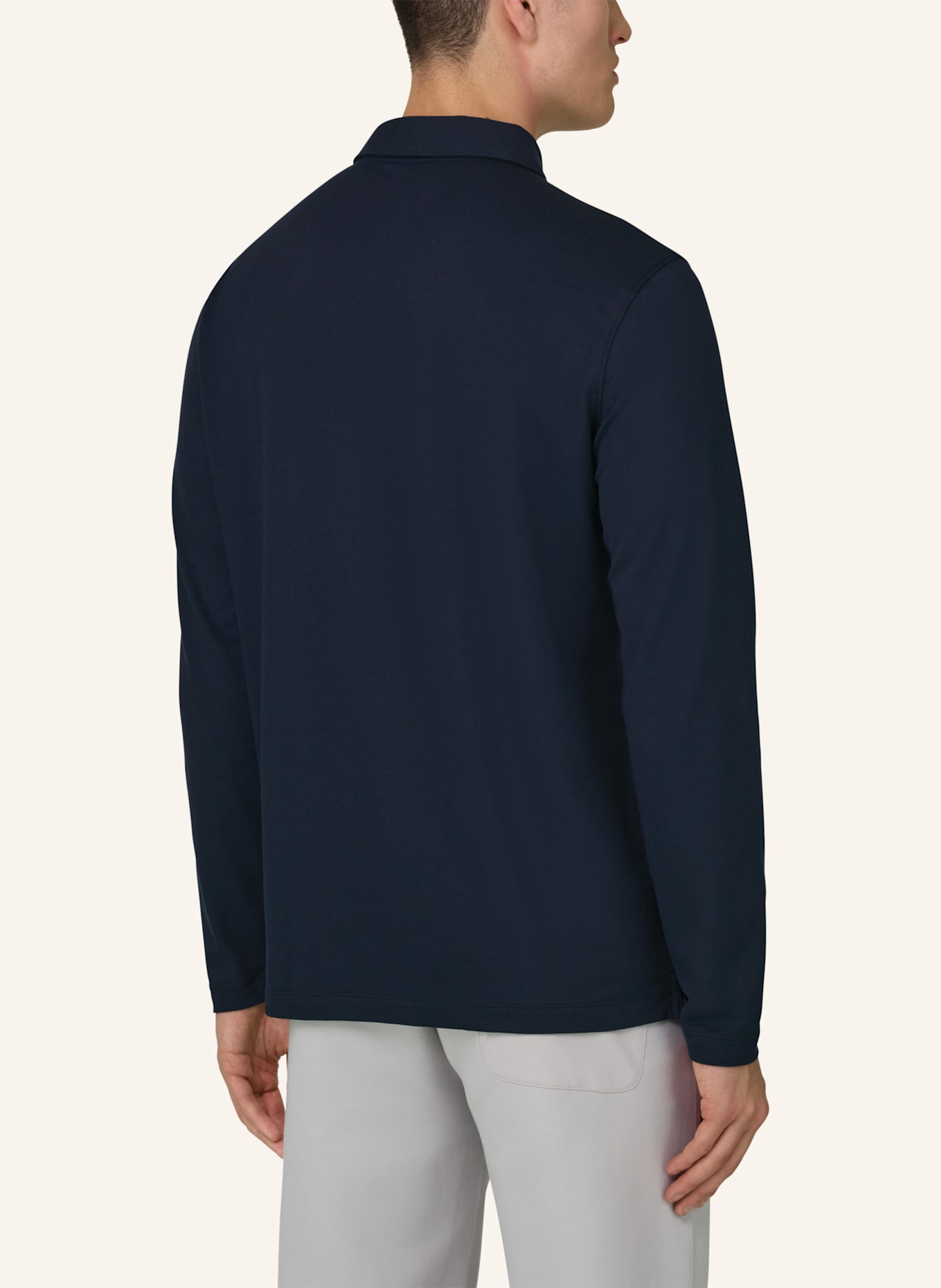 BOGGI MILANO Jersey-Poloshirt: BLAU