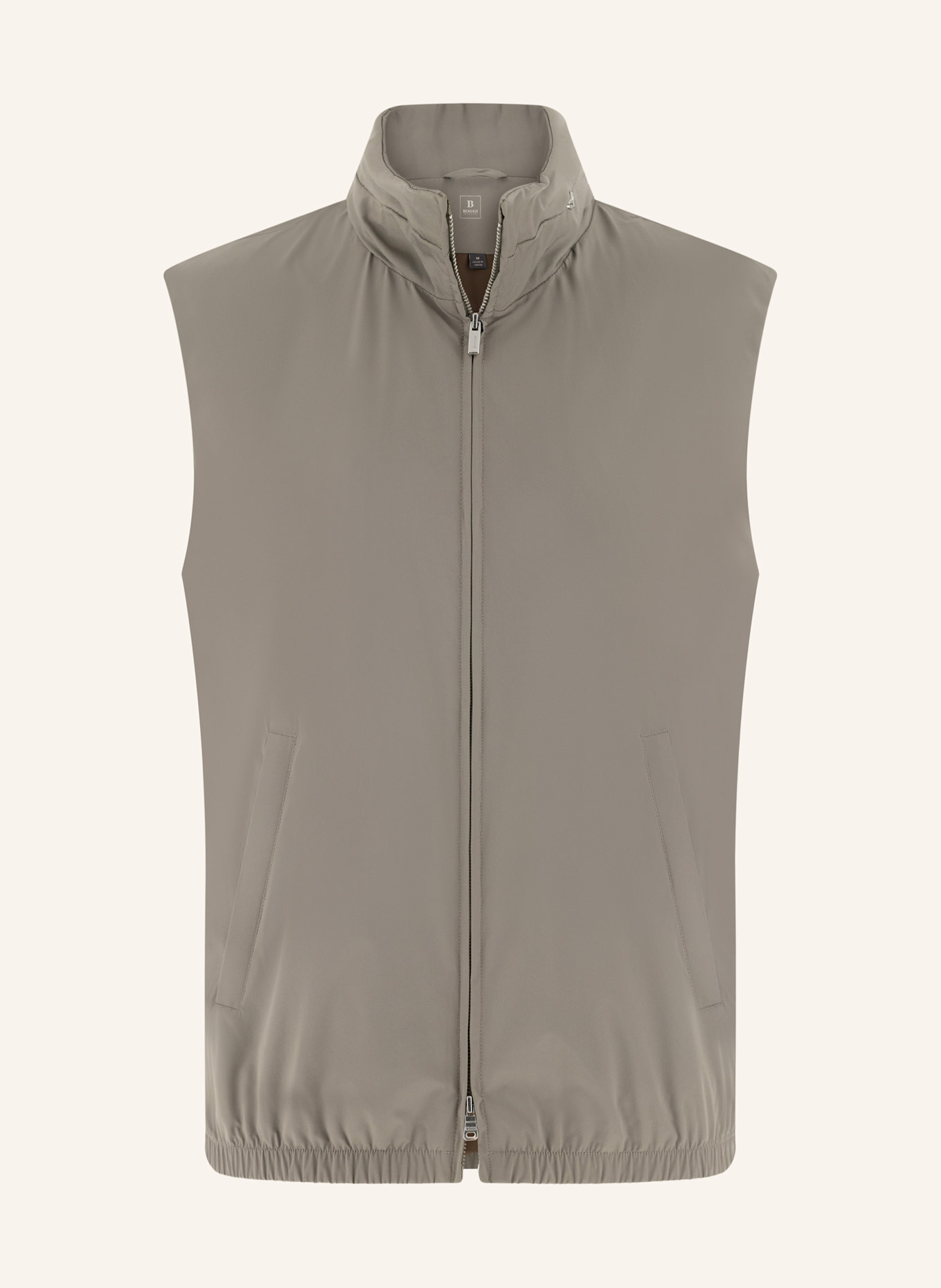 BOGGI MILANO Daunenweste aus Cashmere: DUNKELGRAU