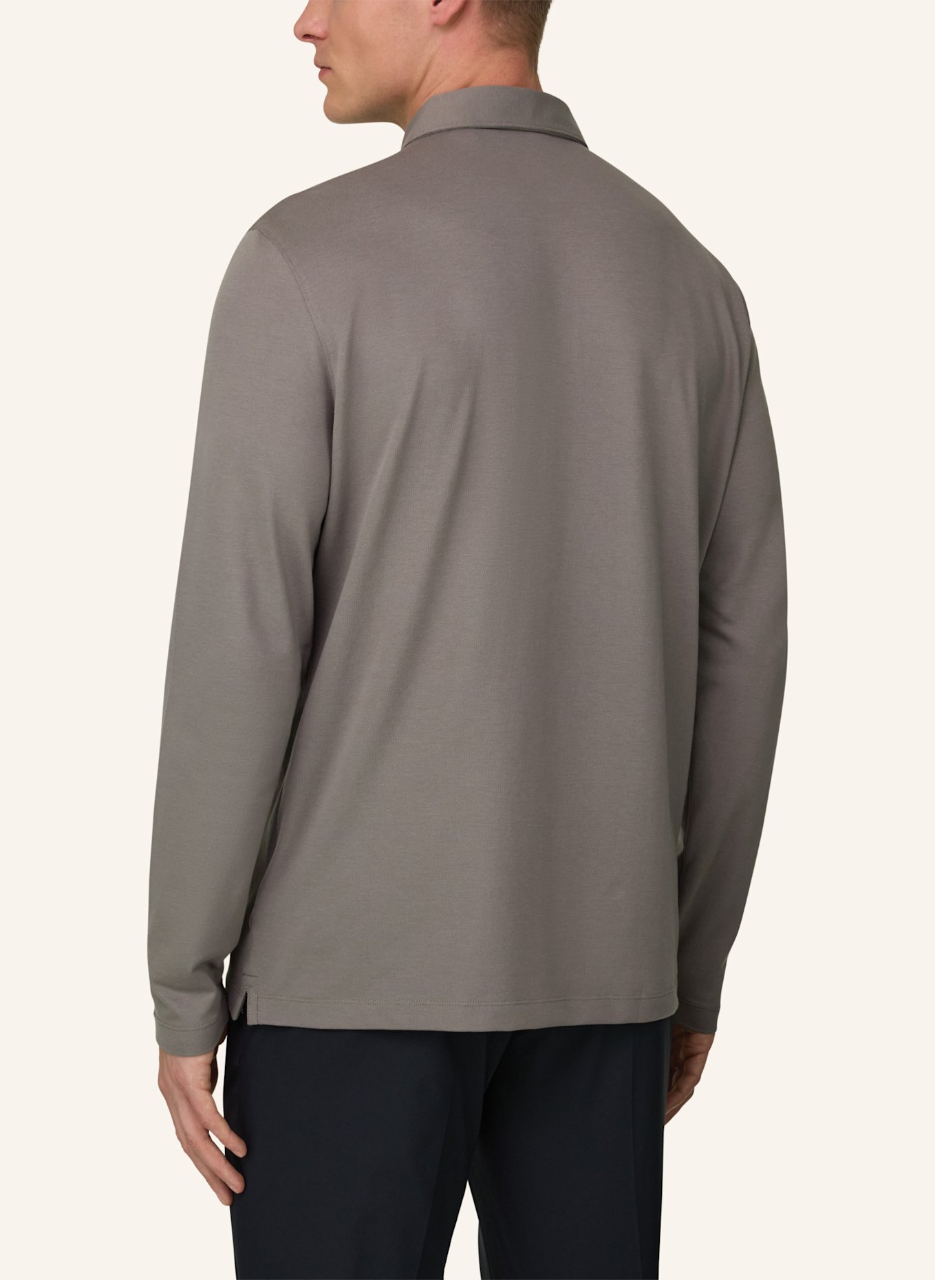 BOGGI MILANO Jersey-Poloshirt: BRAUN