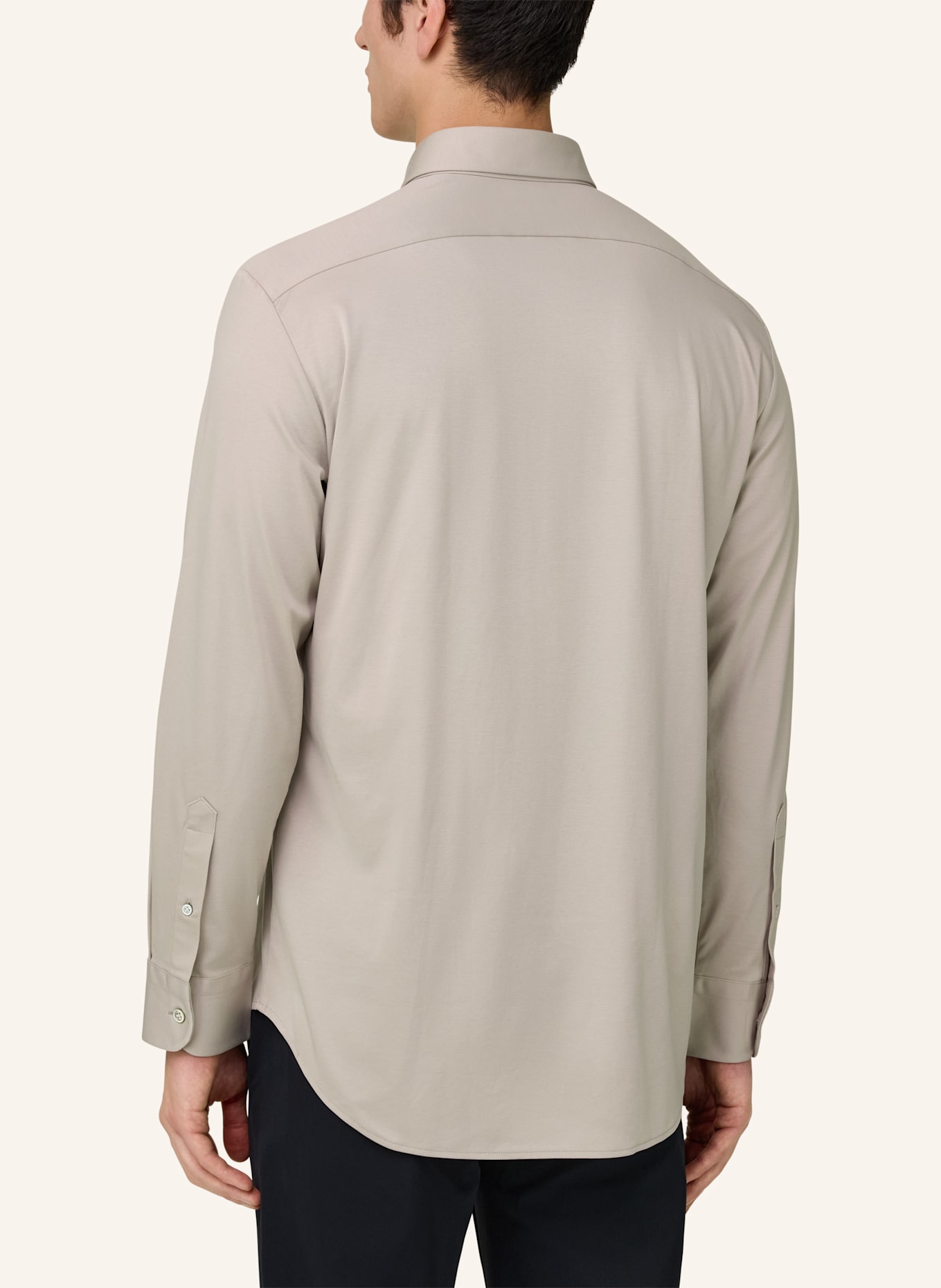 BOGGI MILANO Jerseyhemd Regular Fit: BRAUN