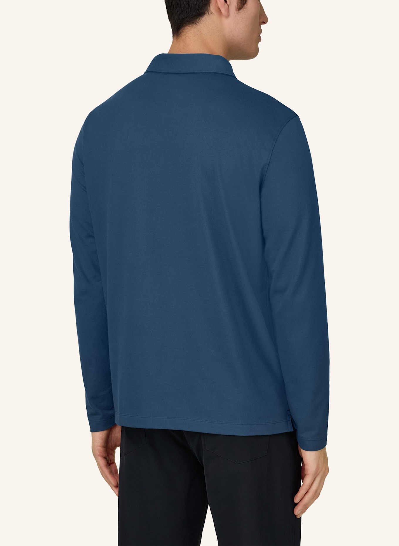 BOGGI MILANO Jersey-Poloshirt: BLAU