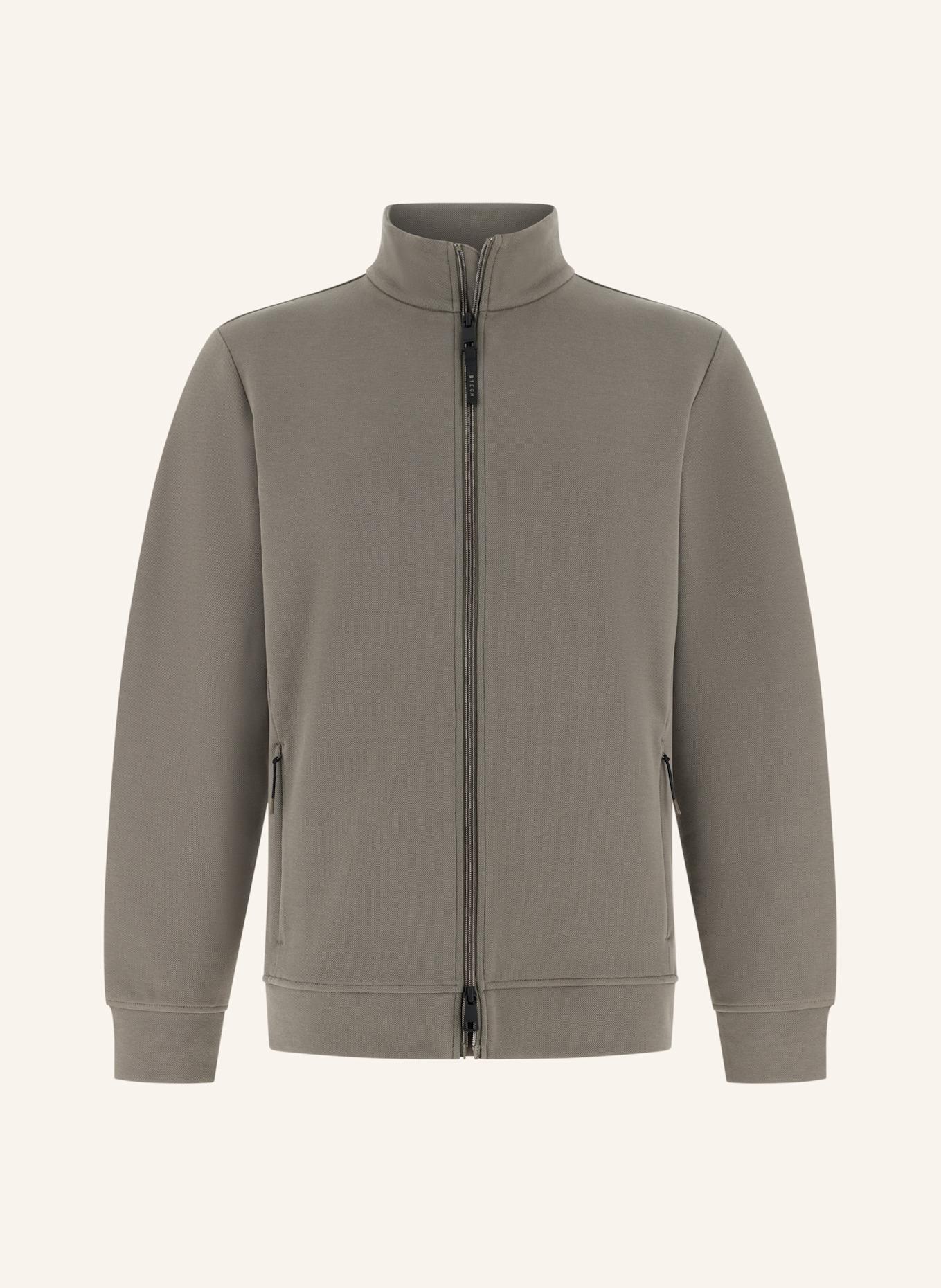 BOGGI MILANO Sweatjacke: BRAUN