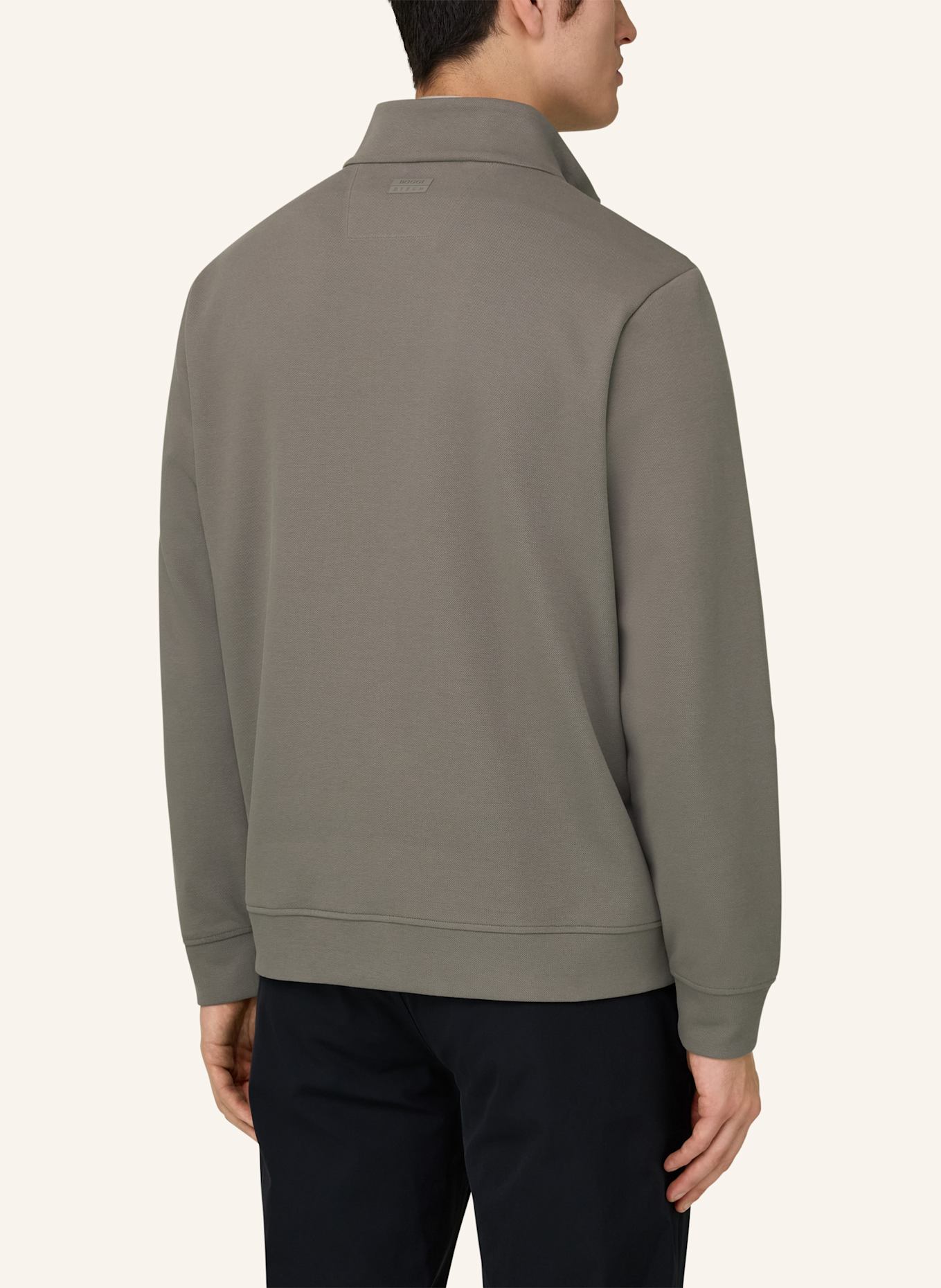 BOGGI MILANO Sweatjacke: BRAUN