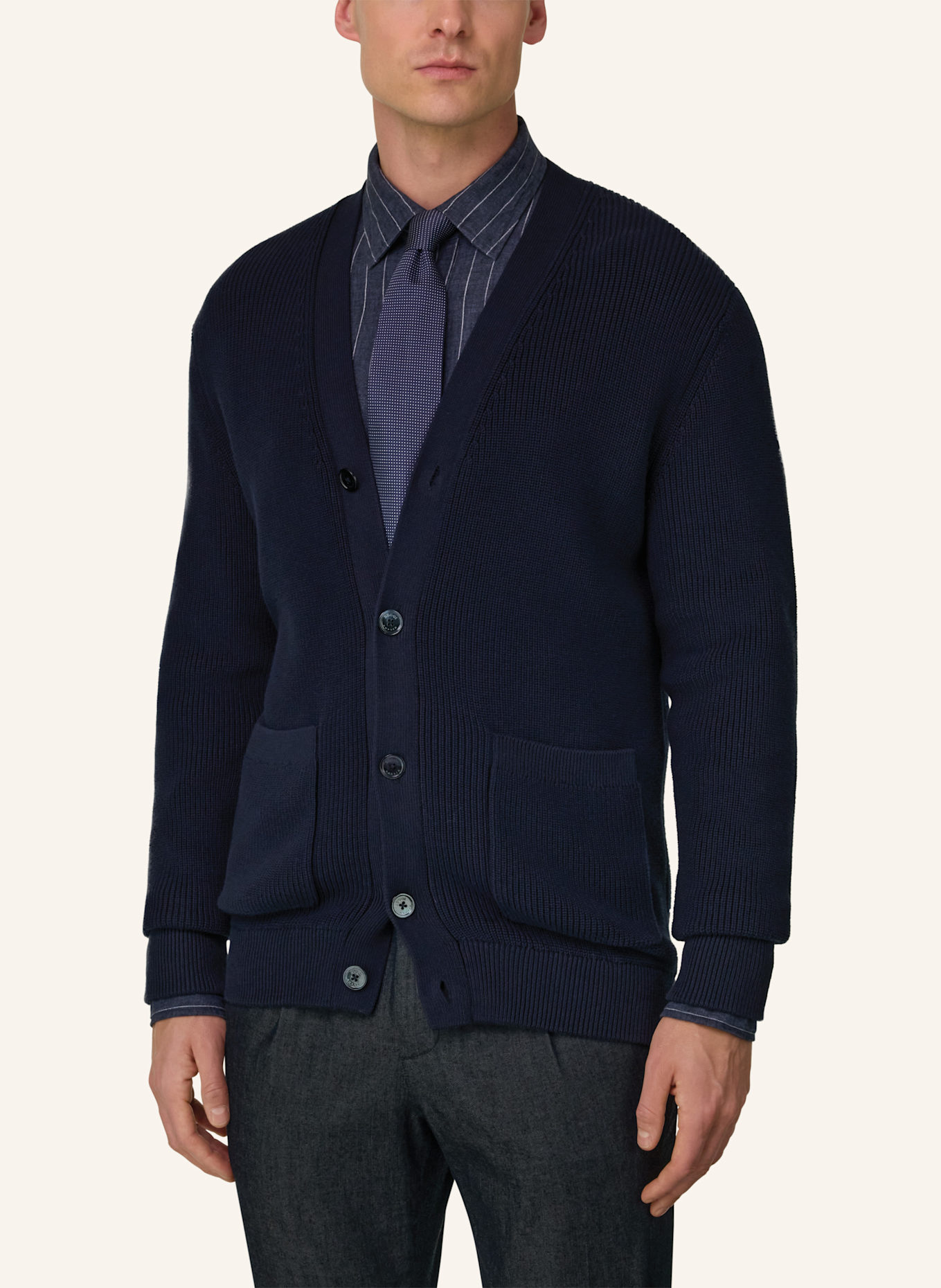 BOGGI MILANO Pullover: BLAU