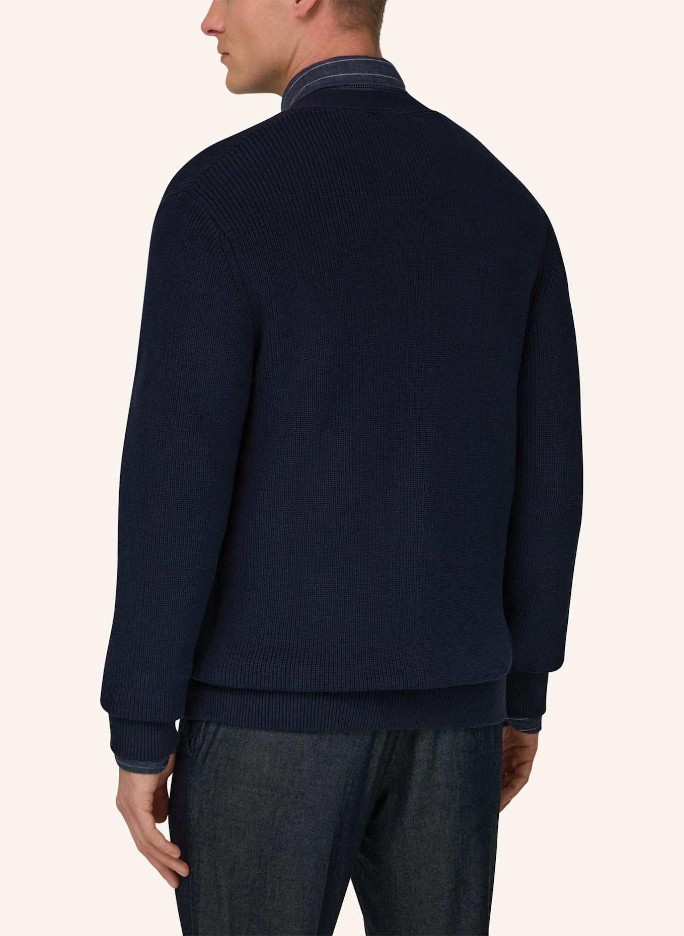 BOGGI MILANO Pullover: BLAU