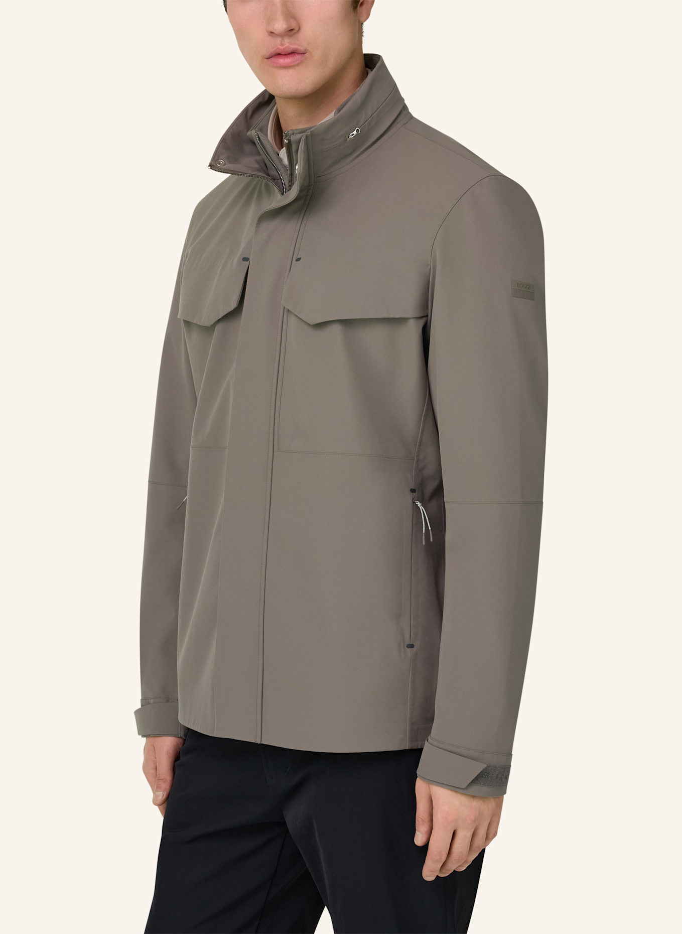 BOGGI MILANO Cabanjacke: DUNKELGRAU