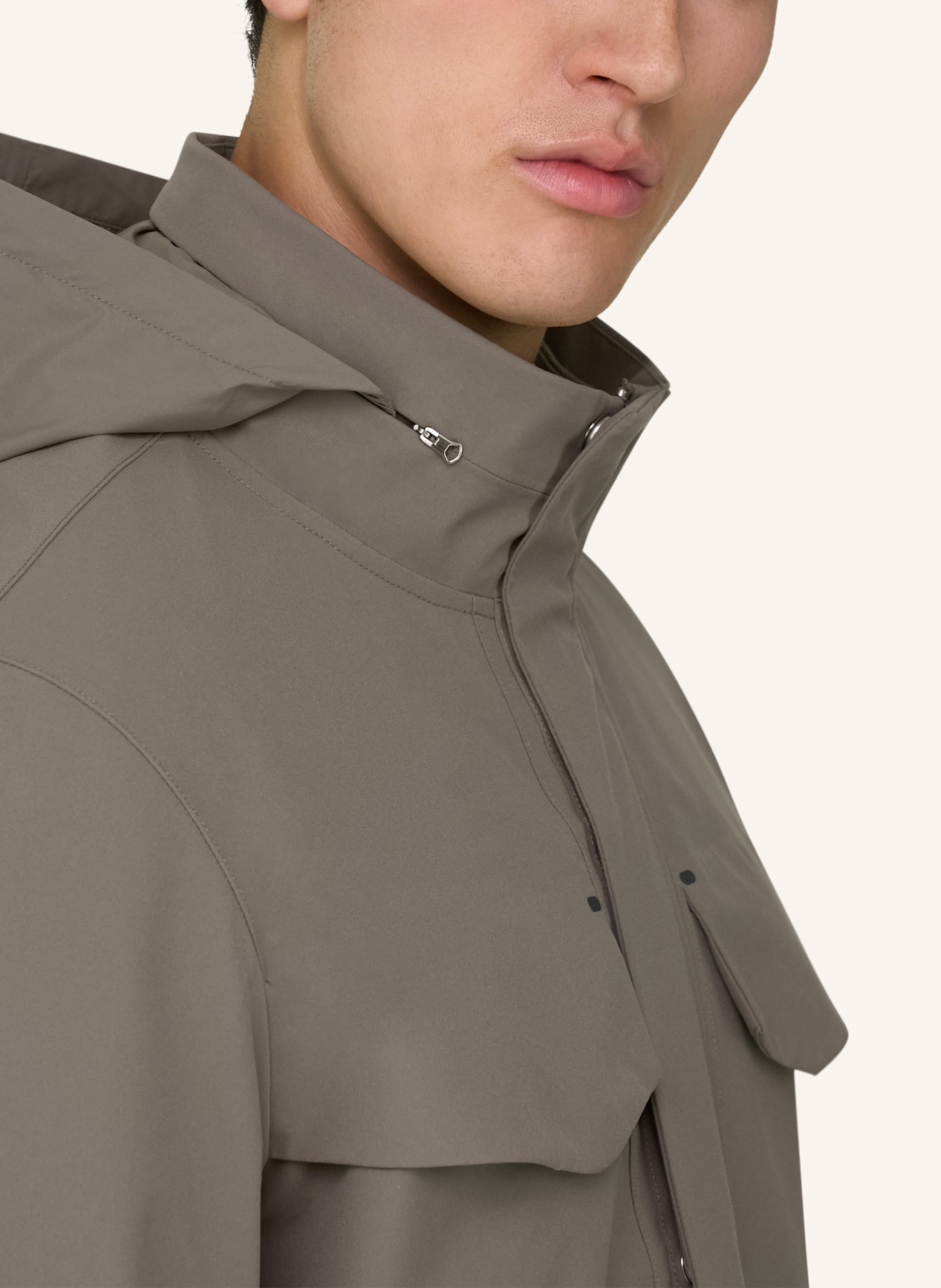 BOGGI MILANO Cabanjacke: DUNKELGRAU