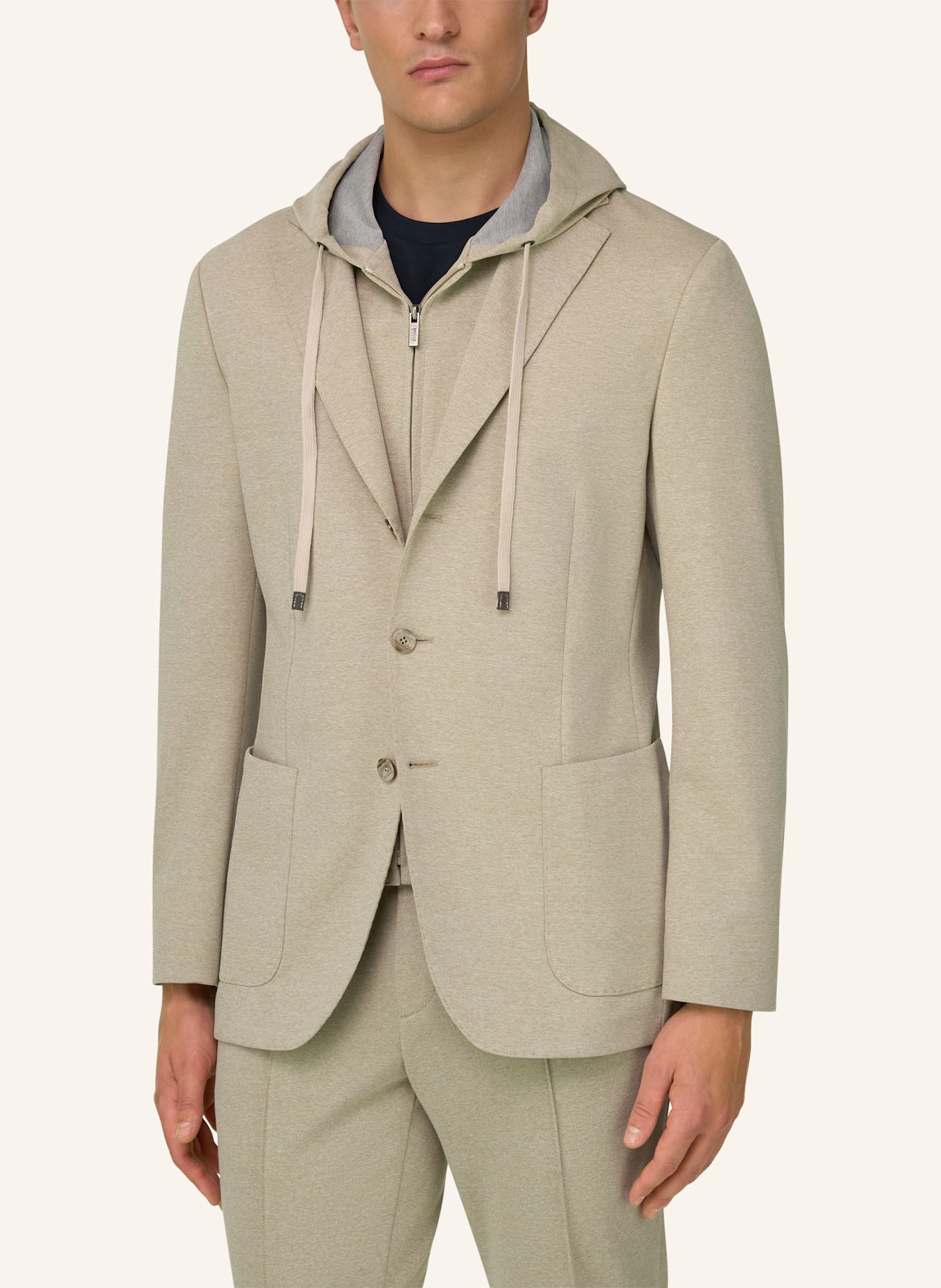 BOGGI MILANO Sweat-Sakko: BEIGE