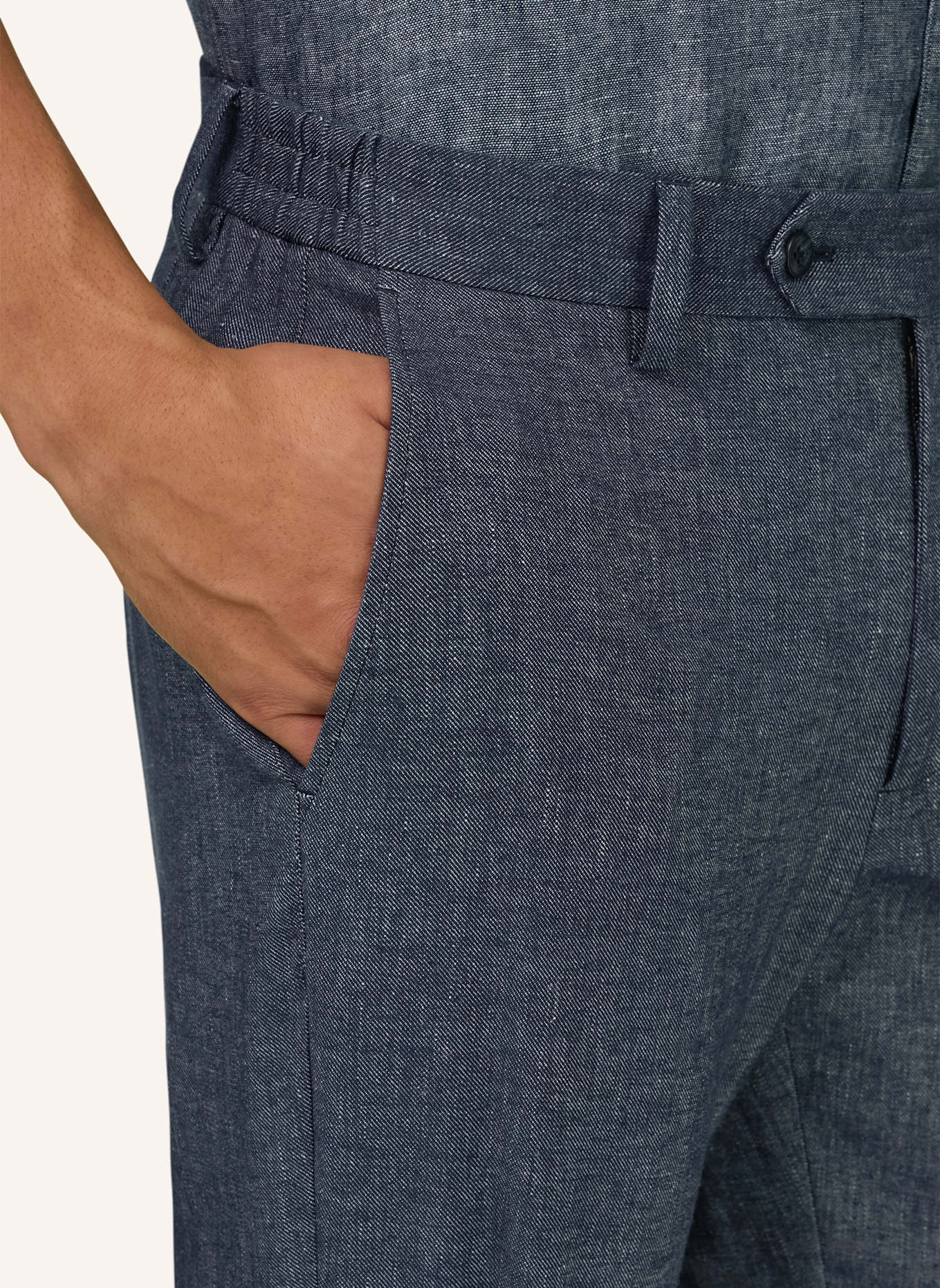 BOGGI MILANO Cordhose: BLAU