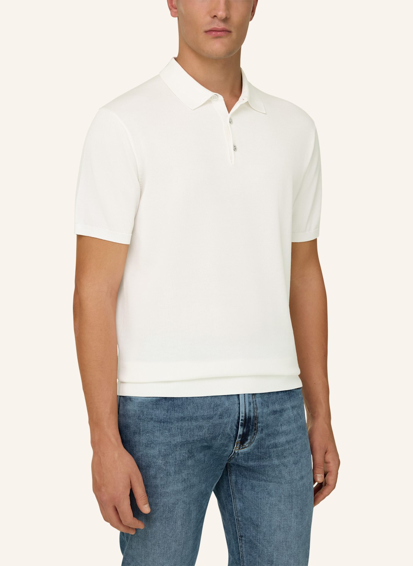 BOGGI MILANO Pullover: WEISS