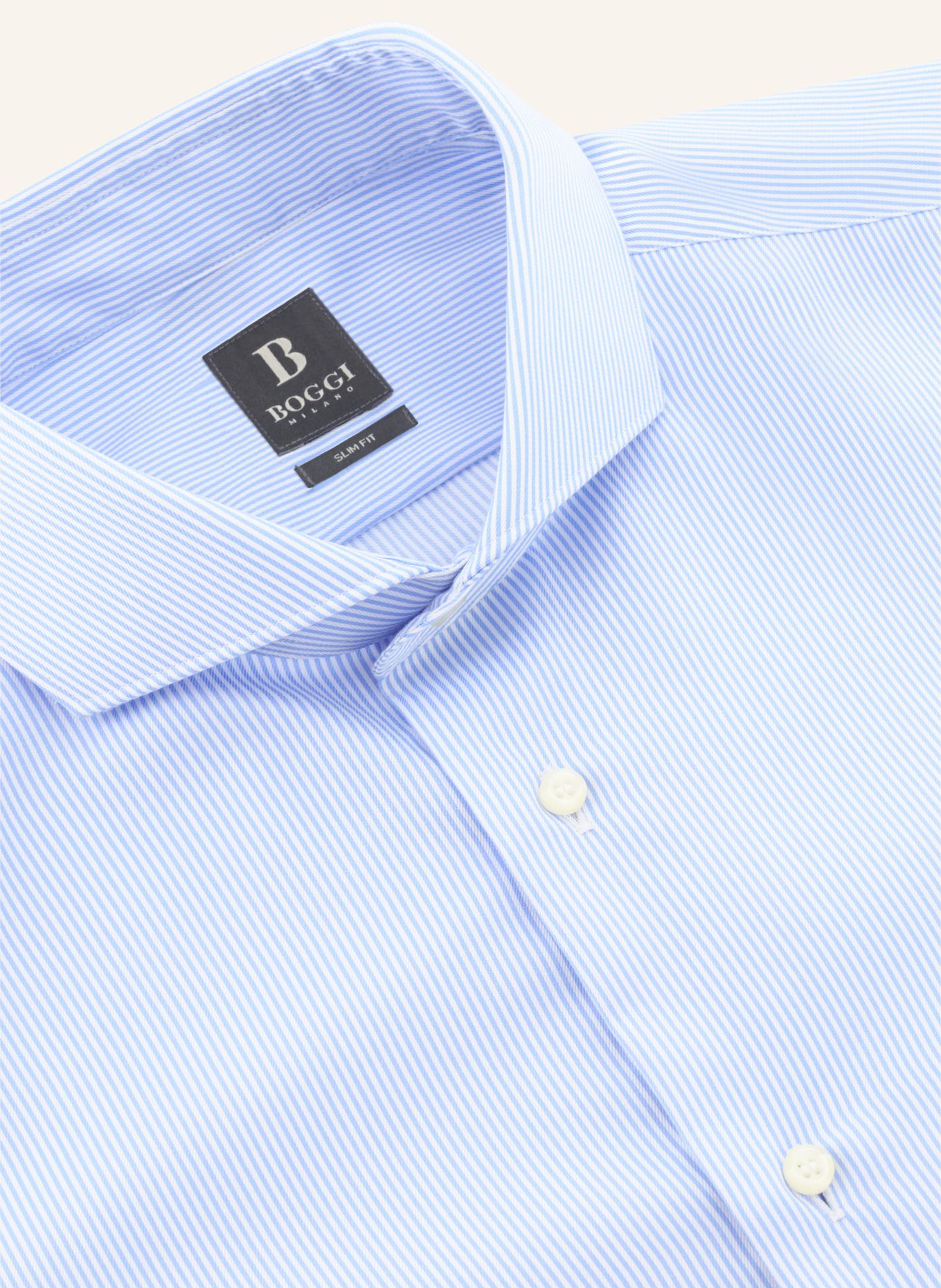 BOGGI MILANO Hemd: HELLBLAU